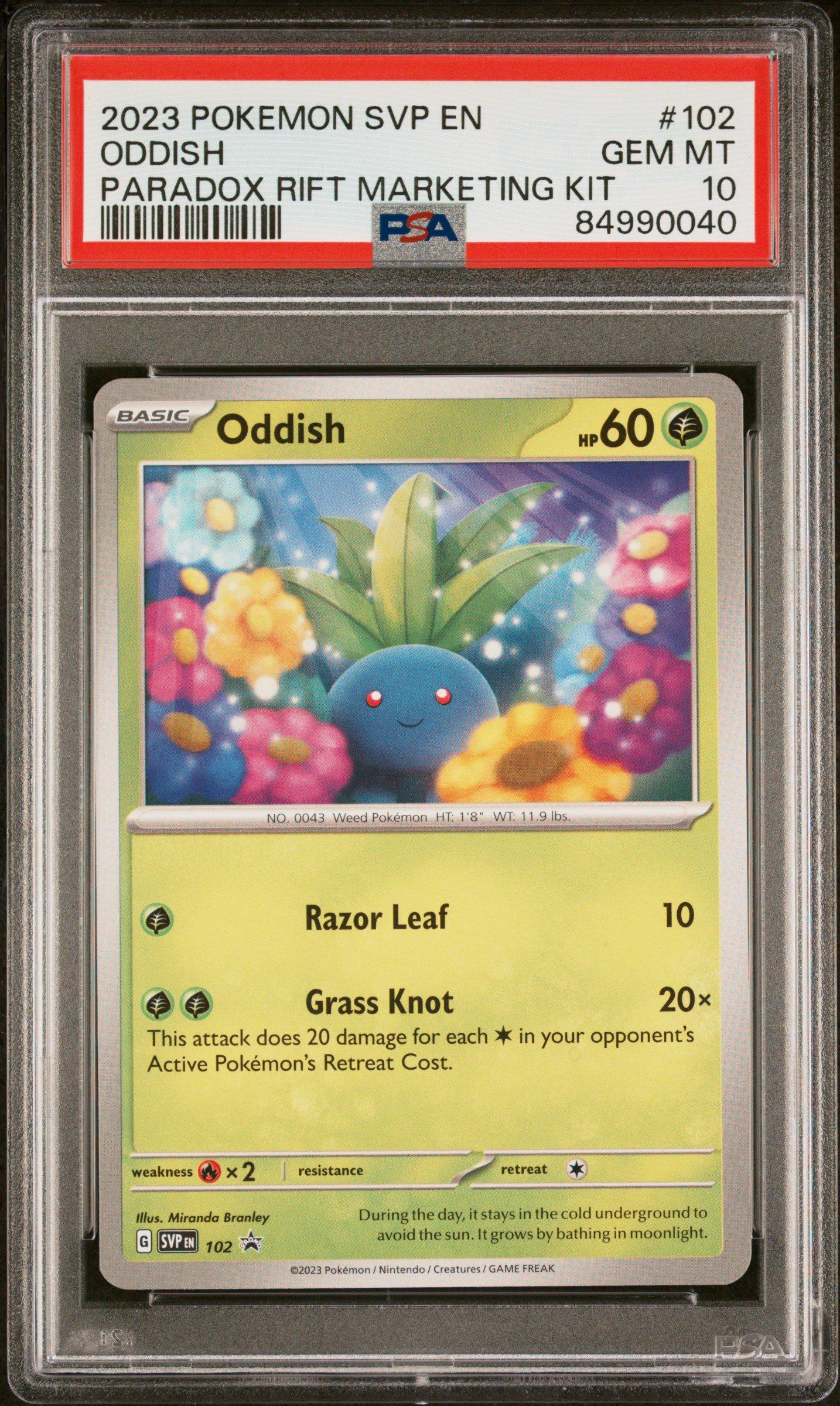 2023 Pokemon Svp En-sv Black Star Promo 102 Oddish Paradox Rift