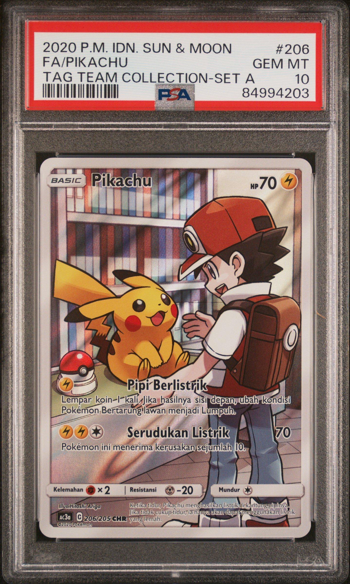 2020 Pokemon Indonesian Sun & Moon Tag Team Collection 206 Full