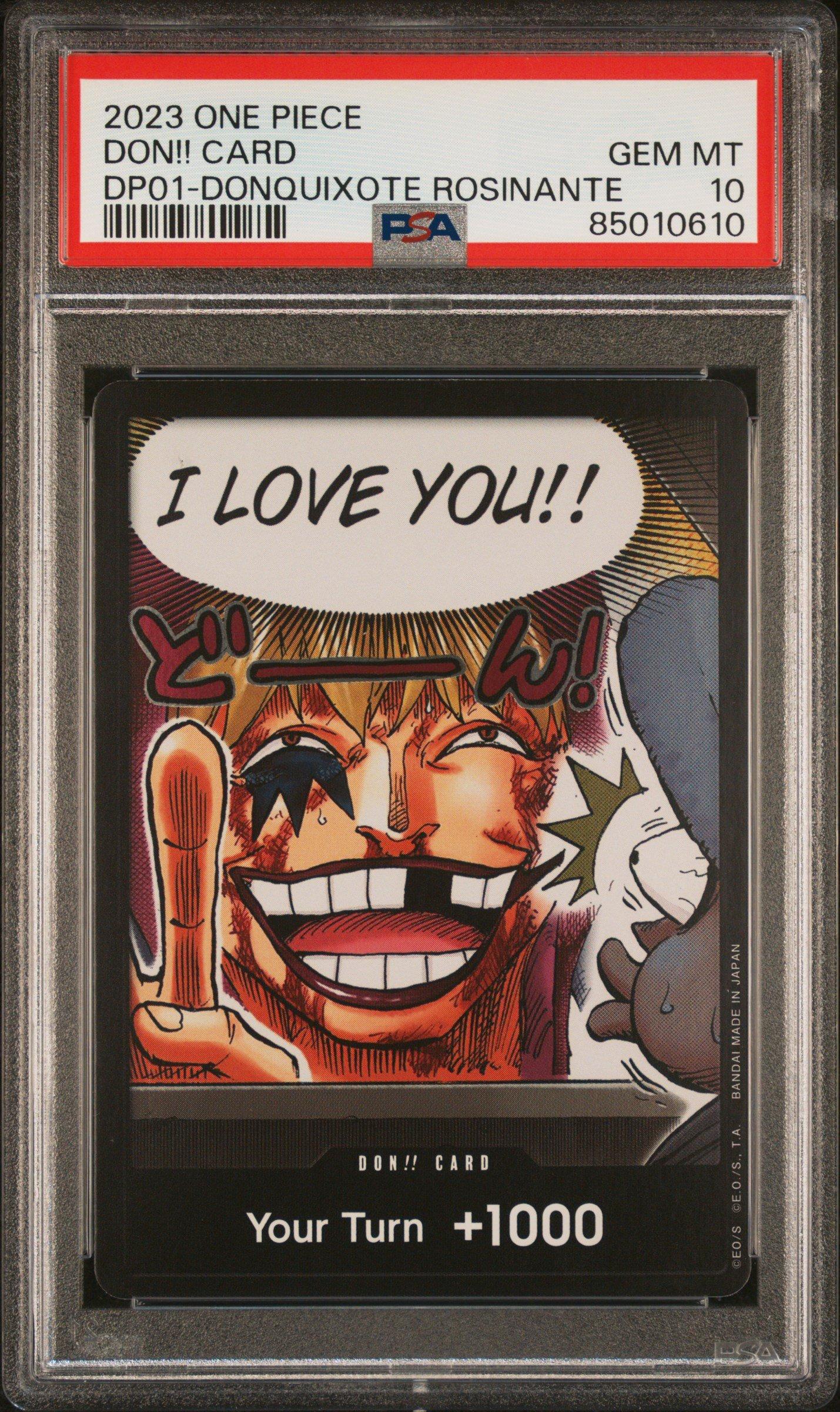 2023 One Piece Double Pack Volume 1 Don!! Card Donquixote Rosinante PSA 10  Graded Card | GameStop