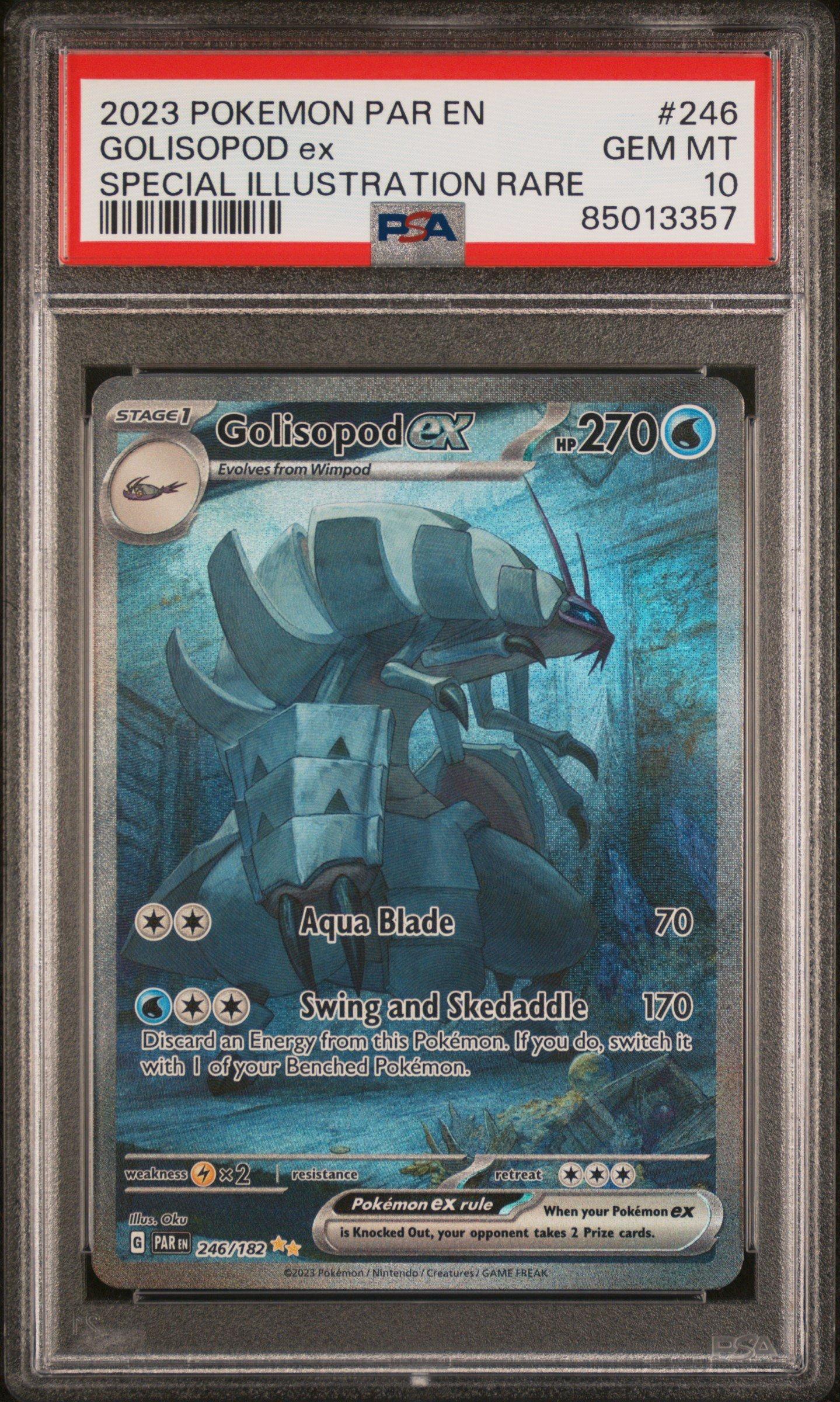 2023 Pokemon Par En-paradox Rift 246 Golisopod Ex Special Illustration Rare PSA