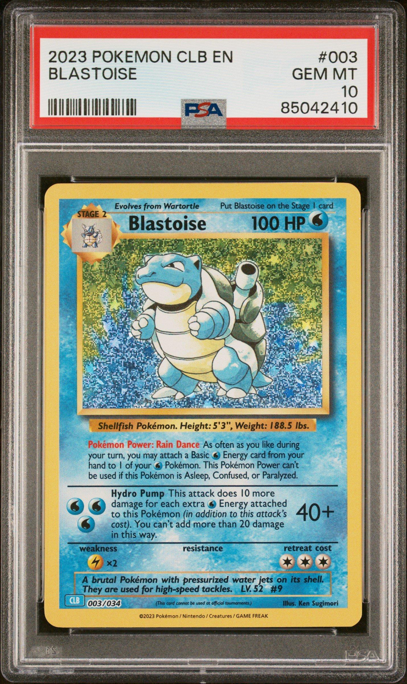 2023 Pokemon Clb-trading Card Game Classic Blastoise & Suicune Ex
