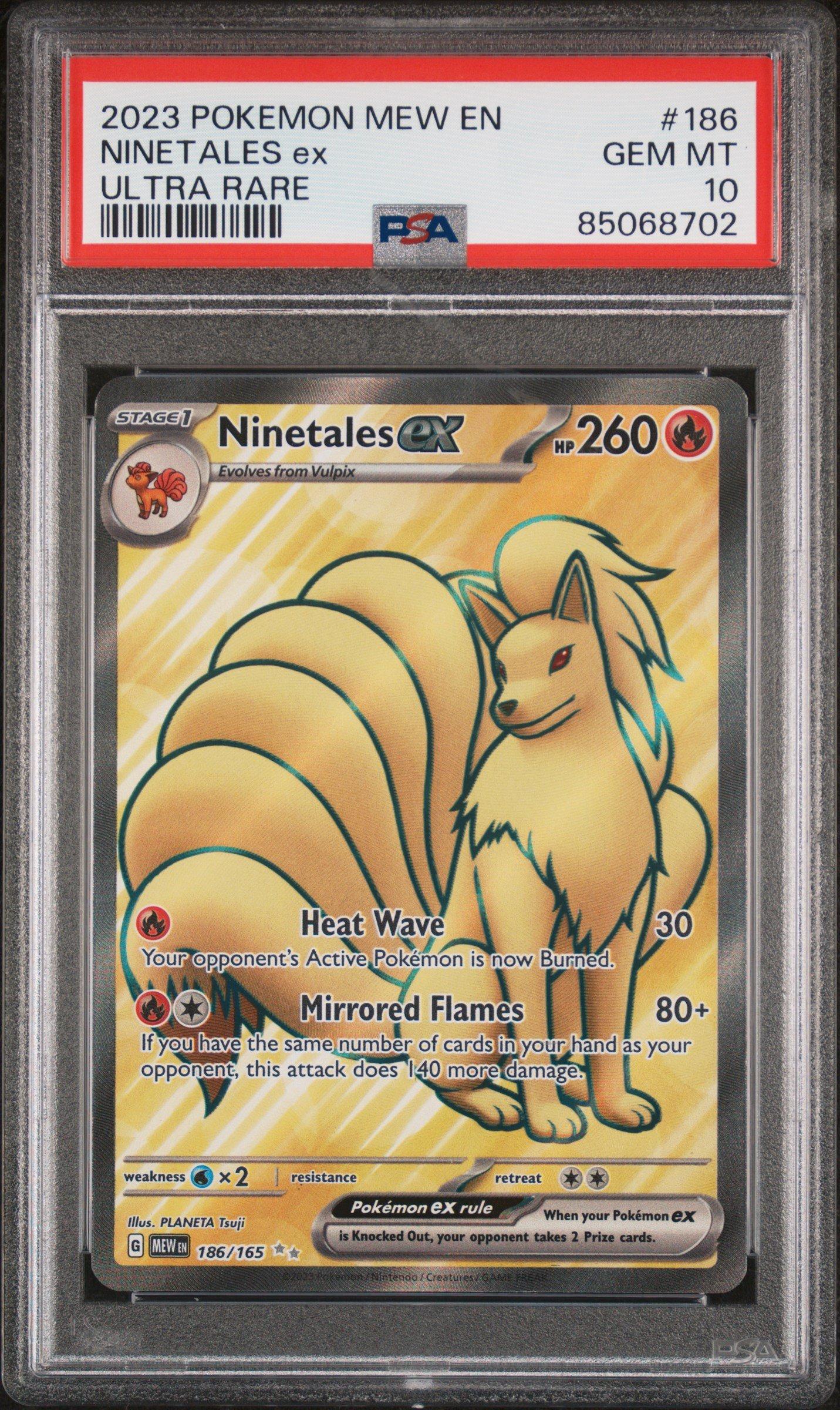 rare ninetales pokemon card ex - 038/165 Ultra Moderately Played /// Moderately Played FoilCards in Moderately Played (MP) condition can have border wear Pokemon Ninetales 029/197 - Obsidian