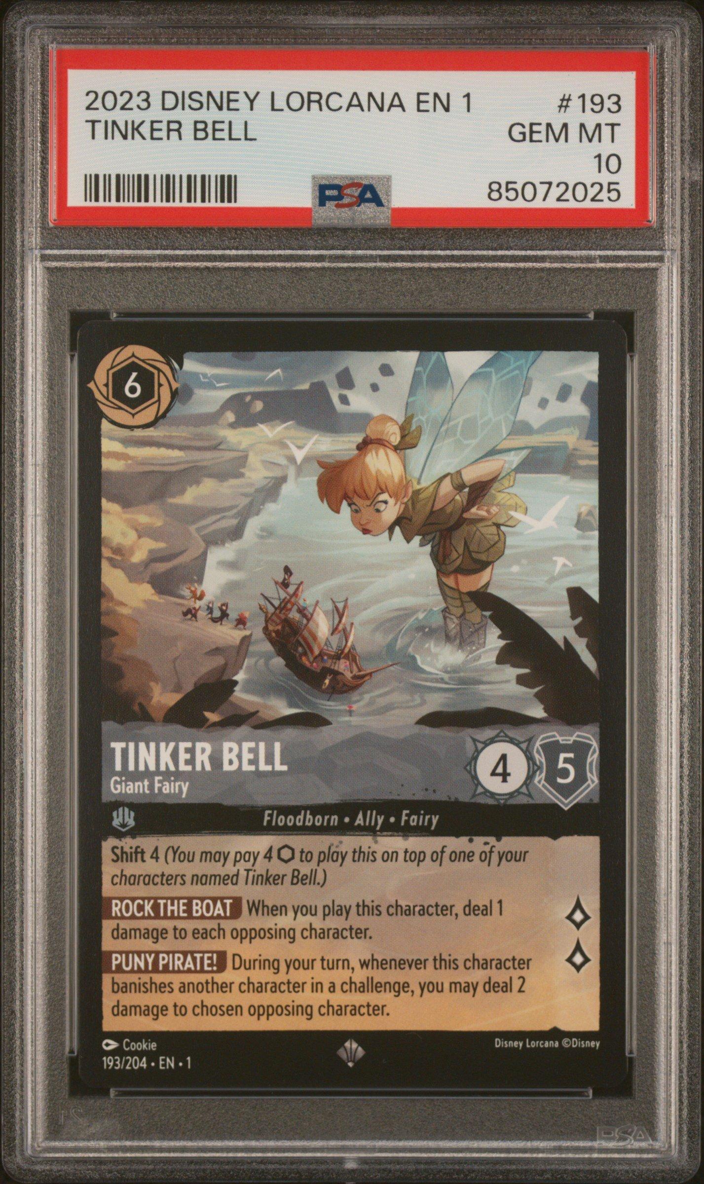 tinker bell lorcana card Ravensburger Disney Lorcana TCG Deck Box Featuring Tinker Bell - Giant  Fairy | Securely Store 80 Sleeved Cards | Durable Portable Organizer for  TCG Players main image 1