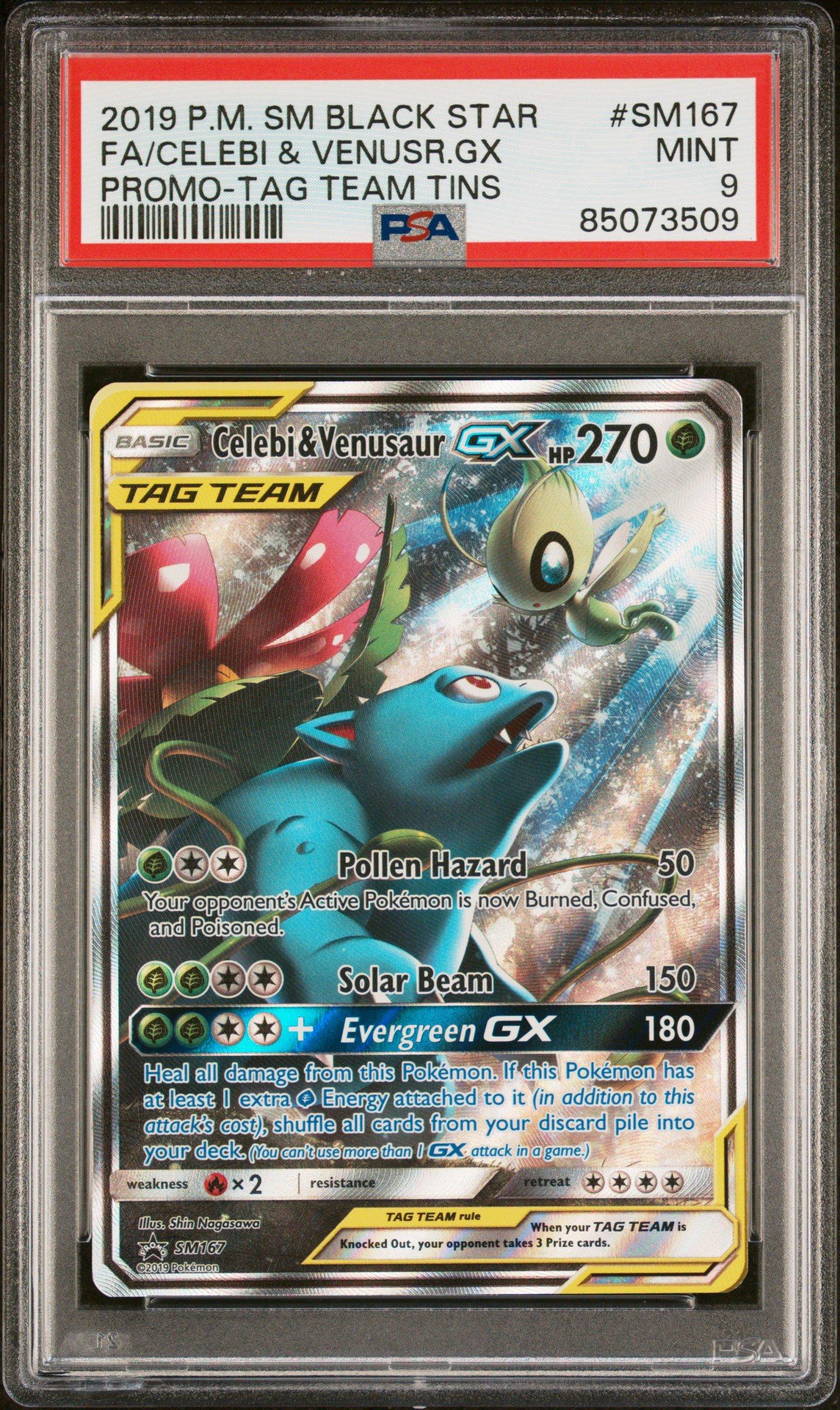 2019 Pokemon Sm Black Star Promo Sm167 Full Art/celebi & Venusaur