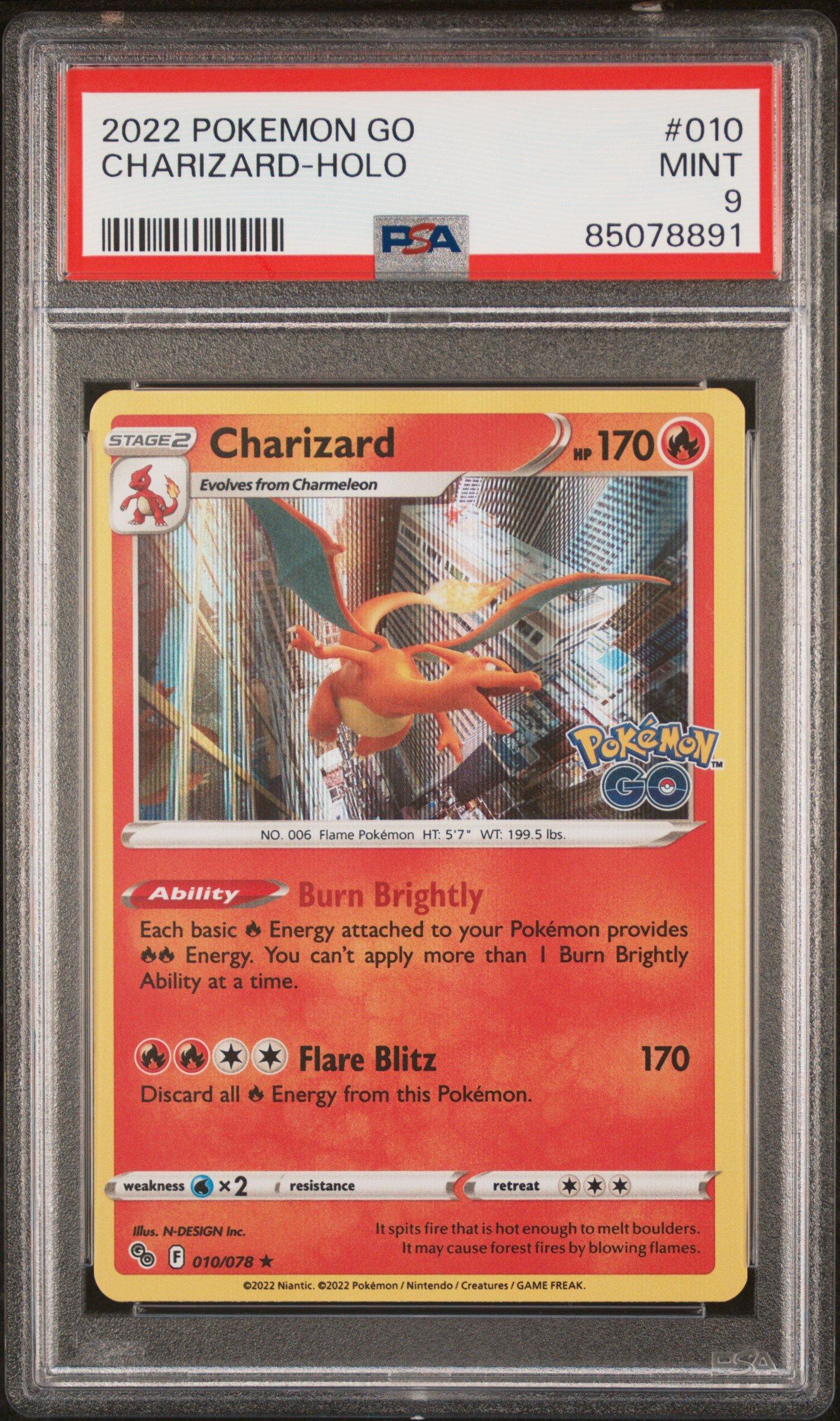 2022 Pokemon Go 010 Charizard-holo PSA 9 | GameStop