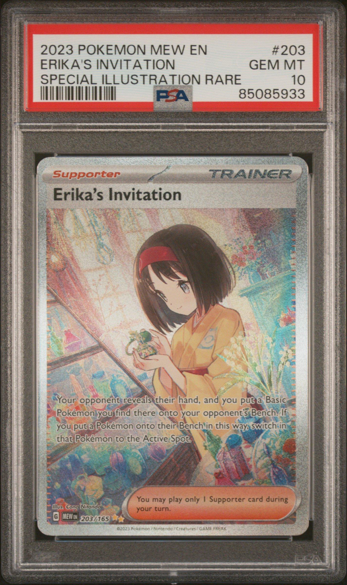 2023 Pokemon Mew En-151 203 Erika's Invitation Special