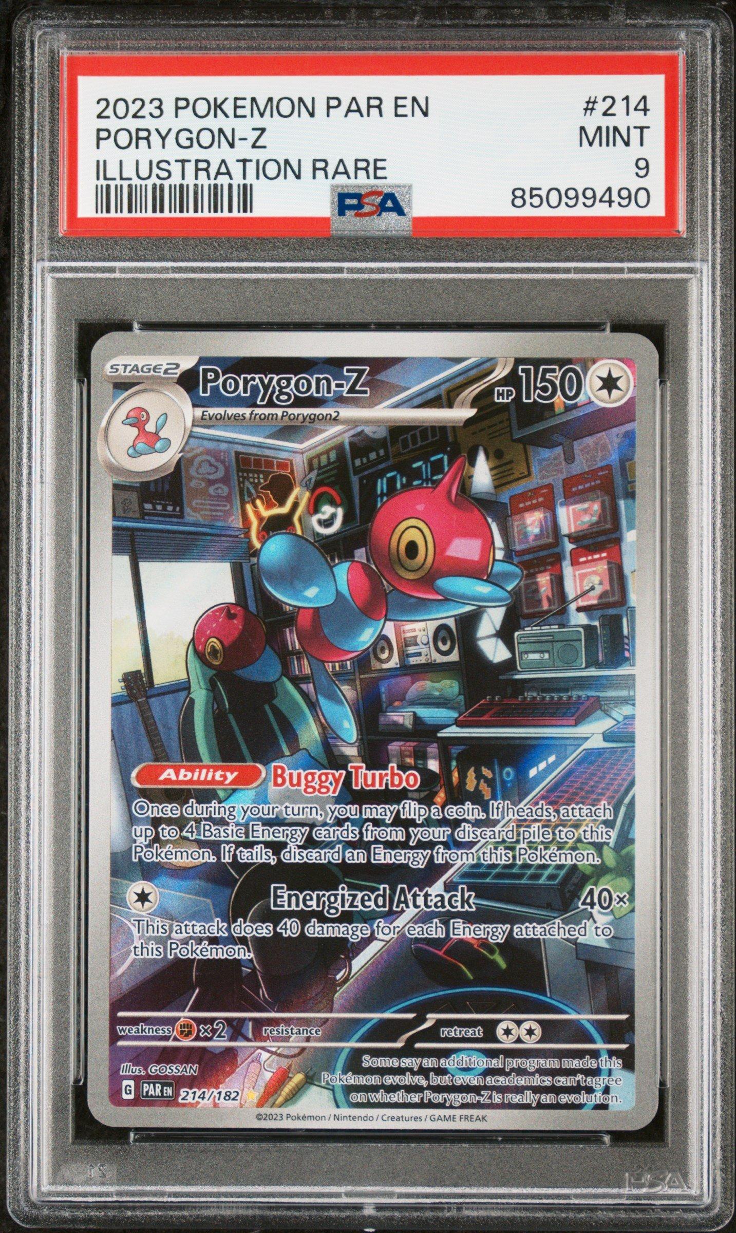 2023 Pokemon Par En-paradox Rift 214 Porygon-z Illustration Rare PSA