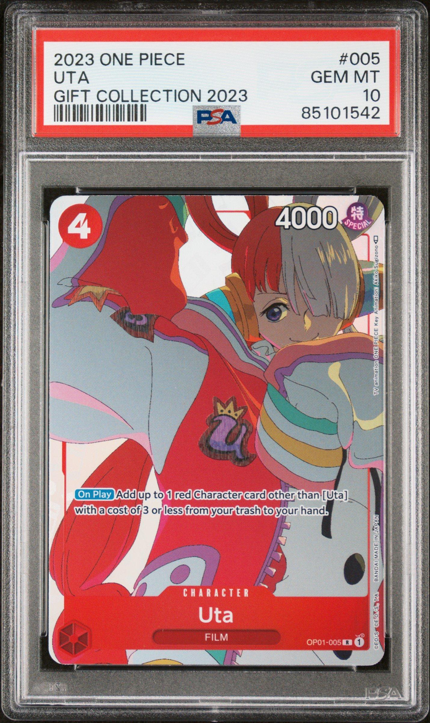 2023 One Piece Gift Collection 2023 005 Uta PSA 10 Graded Card