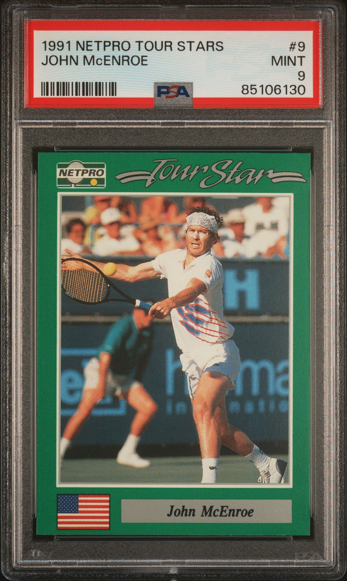 1991 Netpro Tour Stars 9 John Mcenroe PSA 9 Graded Card | GameStop