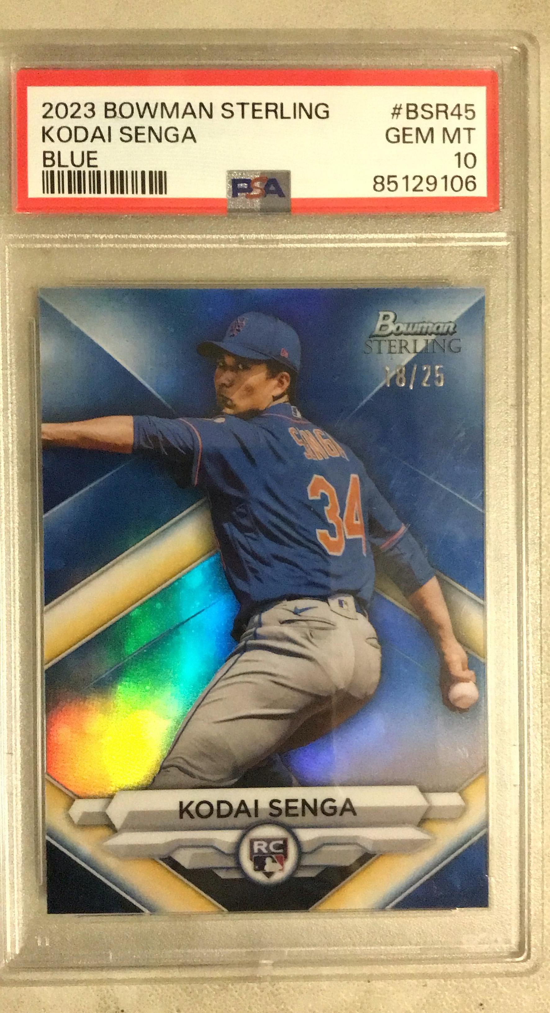 2023 Bowman Sterling Bsr45 Kodai Senga Blue PSA 10