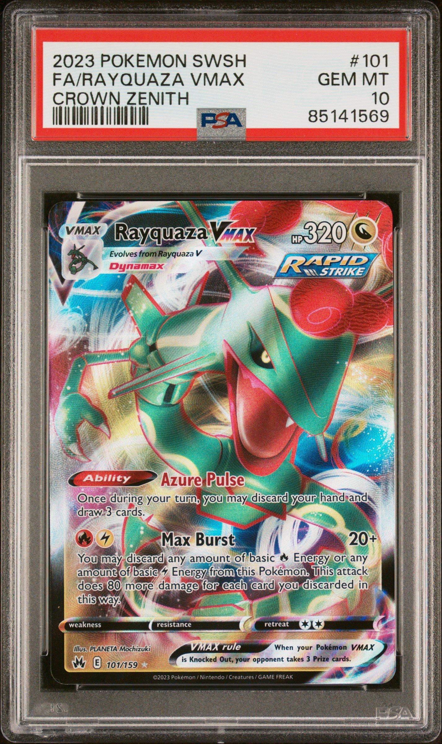 2023 Pokemon Sword And Shield Crown Zenith 101 Full Art/rayquaza
