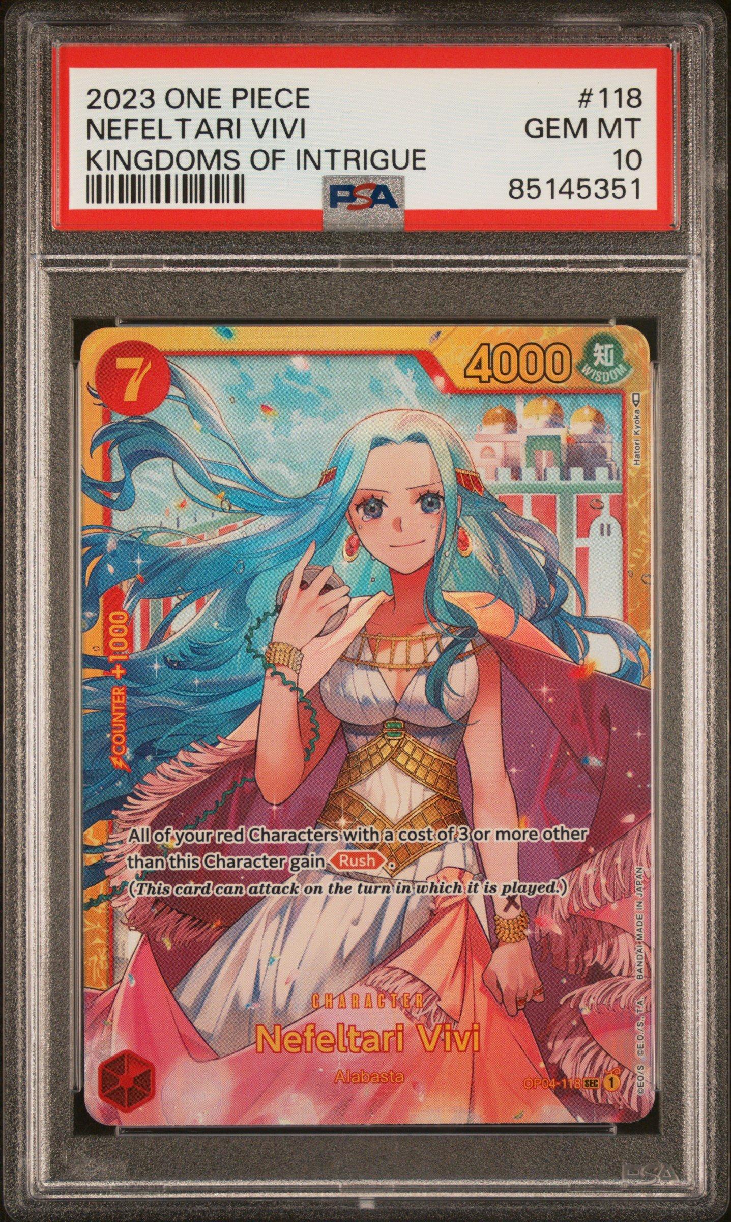 2023 One Piece Kingdoms Of Intrigue 118 Nefeltari Vivi PSA