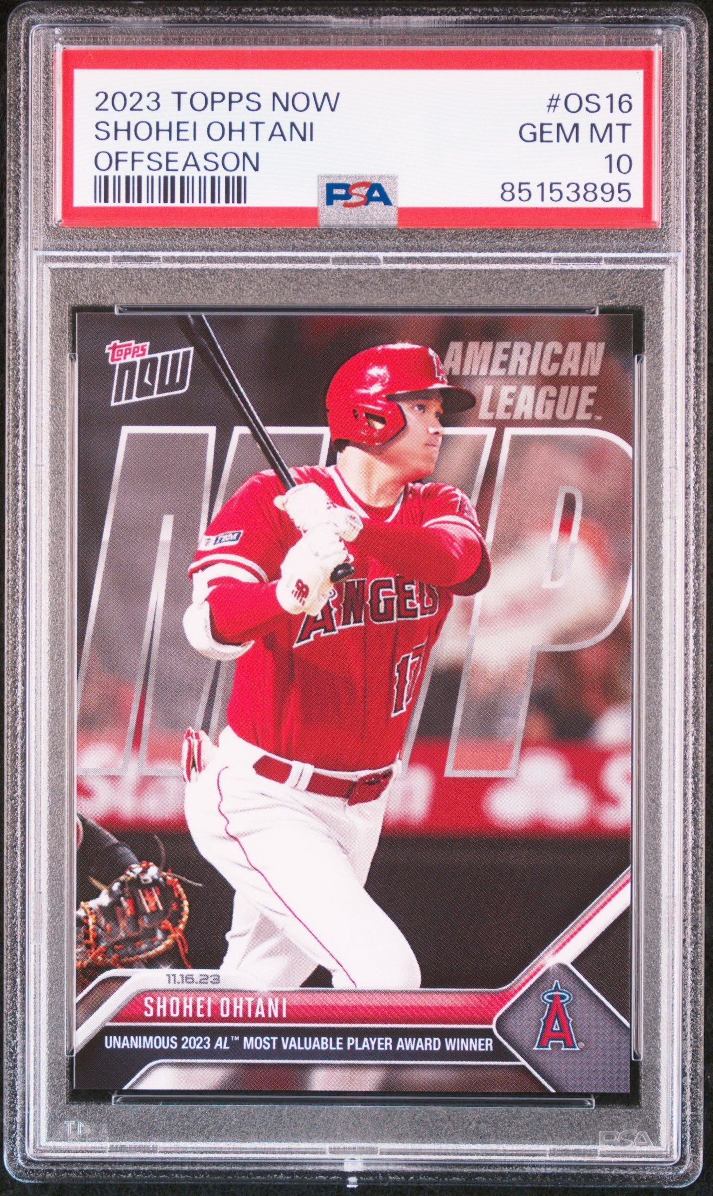 2023 Topps Now Offseason Os16 Shohei Ohtani PSA 10 Graded Card 