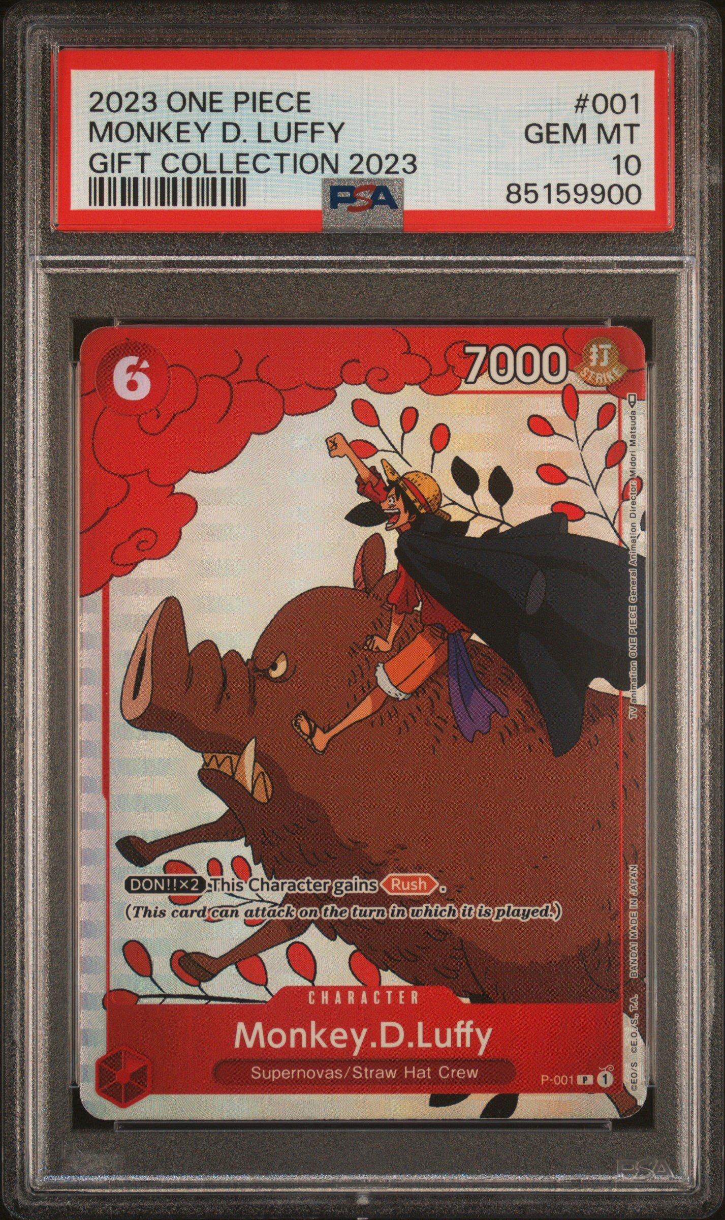 2023 One Piece Gift Collection 2023 001 Monkey D. Luffy PSA 10