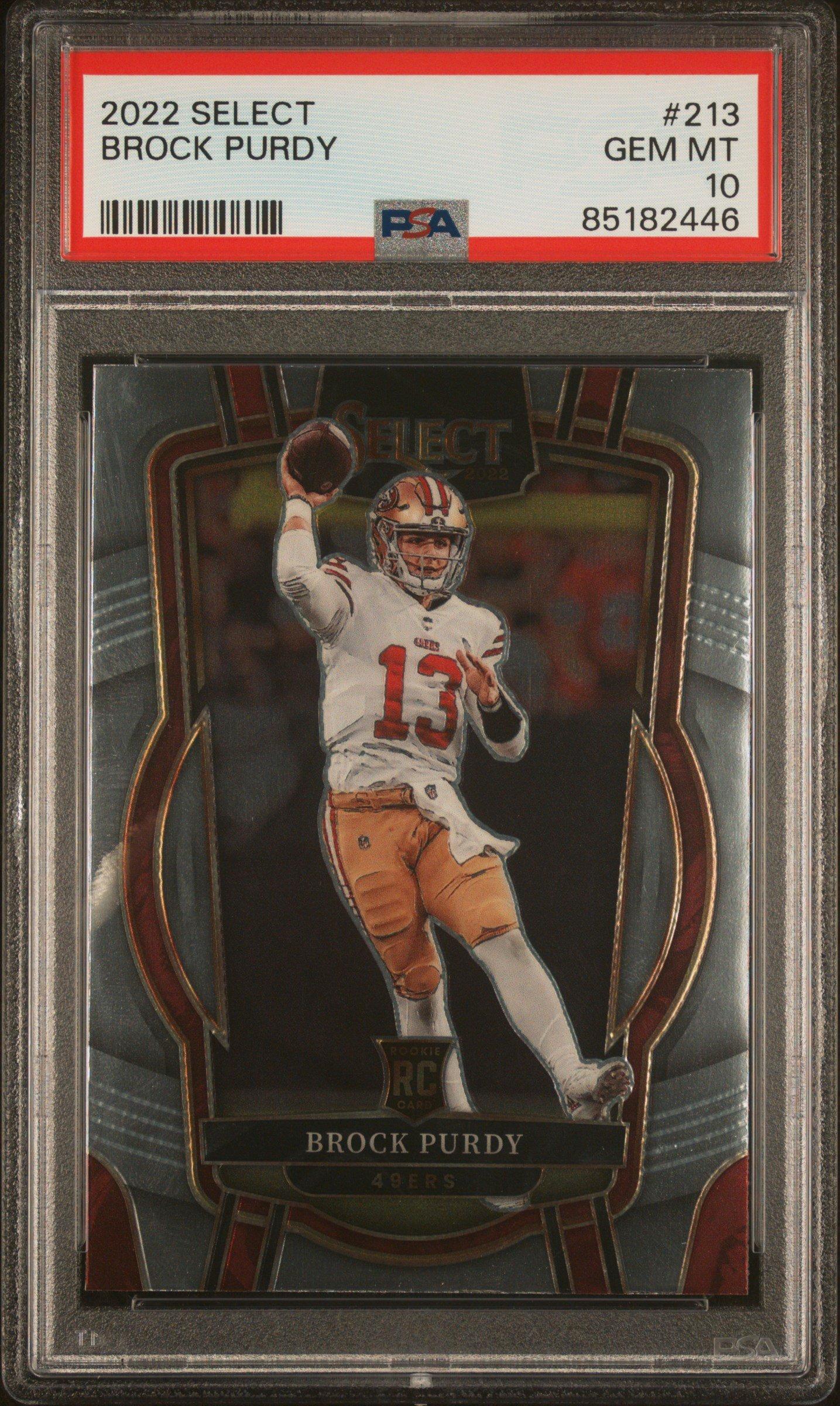 2022 Panini Select 213 Brock Purdy PSA 10
