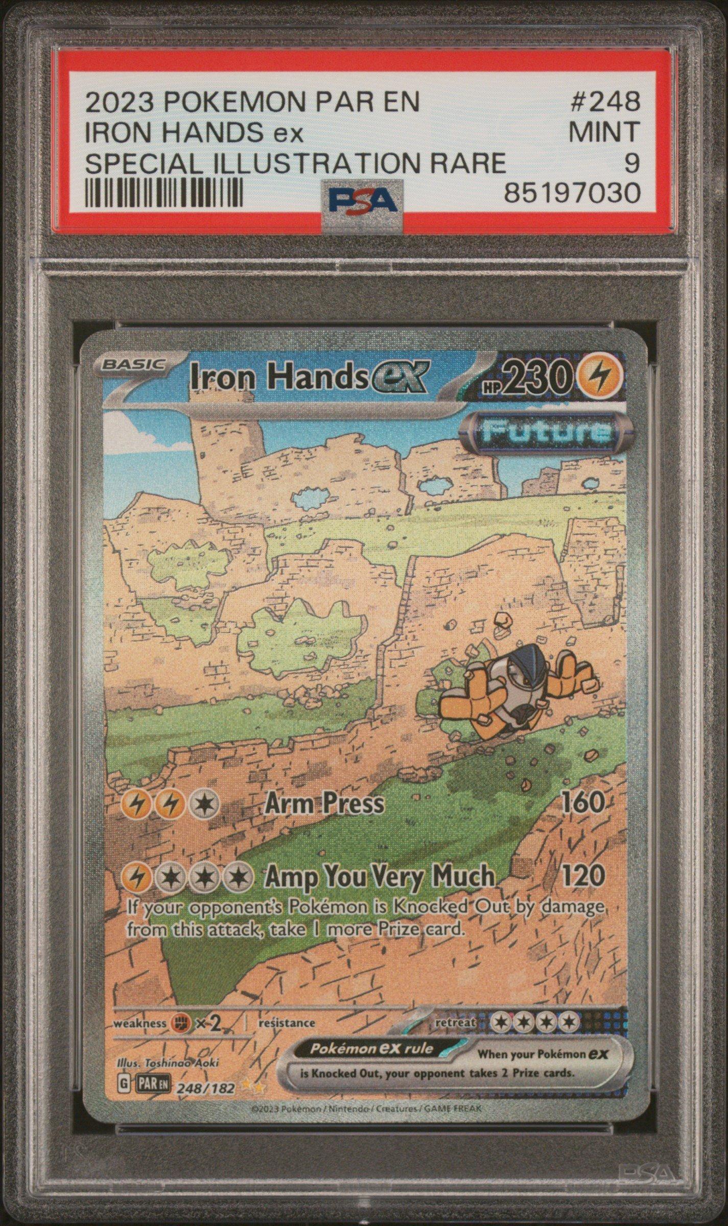 2023 Pokemon Par En-paradox Rift 248 Iron Hands Ex Special Illustration ...