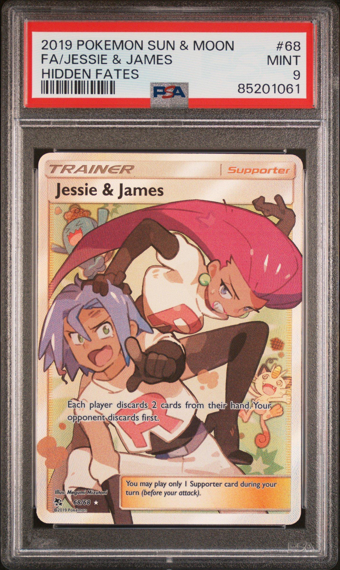 2019 Pokemon Sun & Moon Hidden Fates 68 Full Art/jessie & James