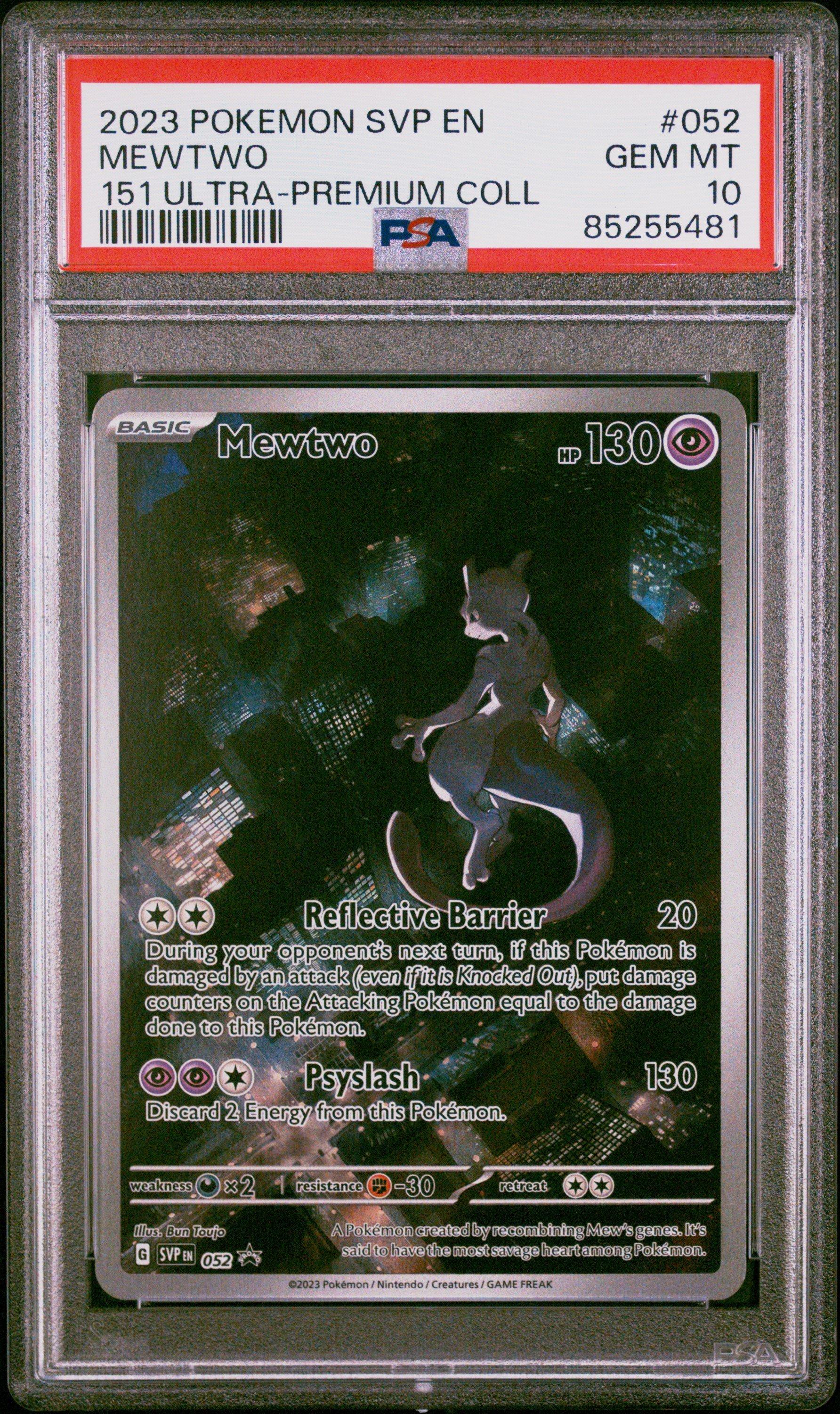 2023 Pokemon Svp En-sv Black Star Promo 052 Mewtwo 151 Ultra