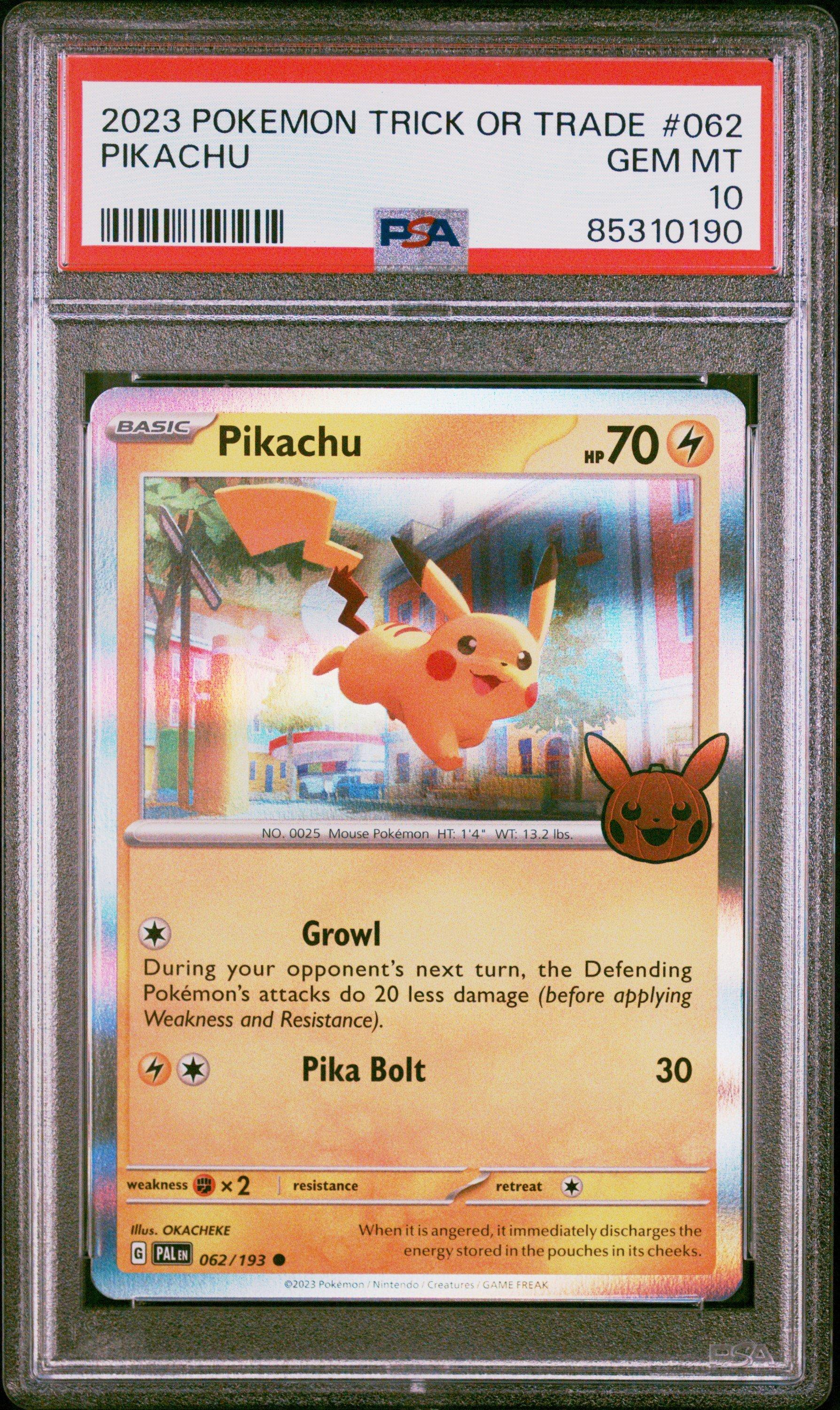 2023 Pokemon Trick Or Trade 062 Pikachu PSA 10 | GameStop