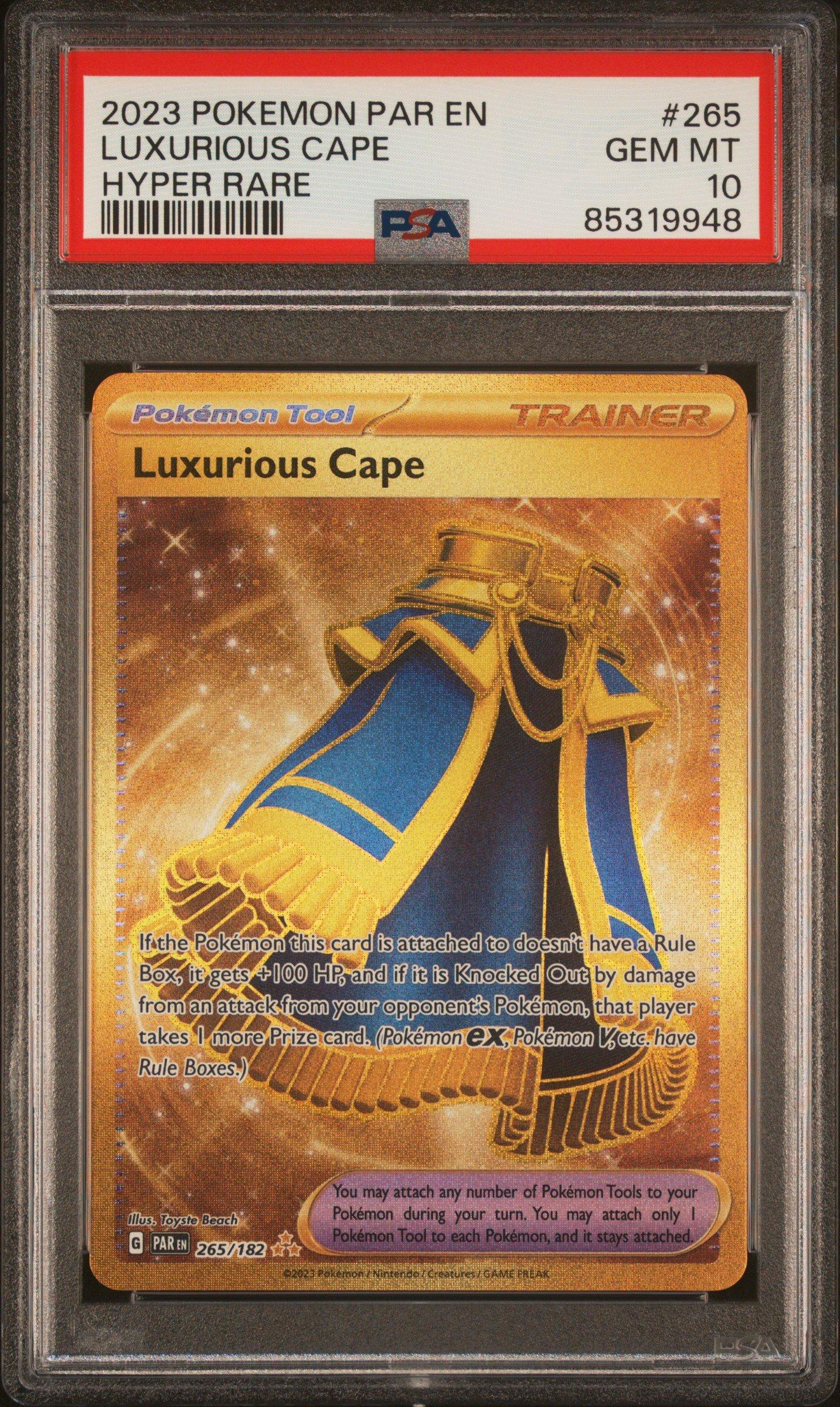 2023 Pokemon Par En-paradox Rift 265 Luxurious Cape Hyper Rare PSA 10  Graded Card | GameStop