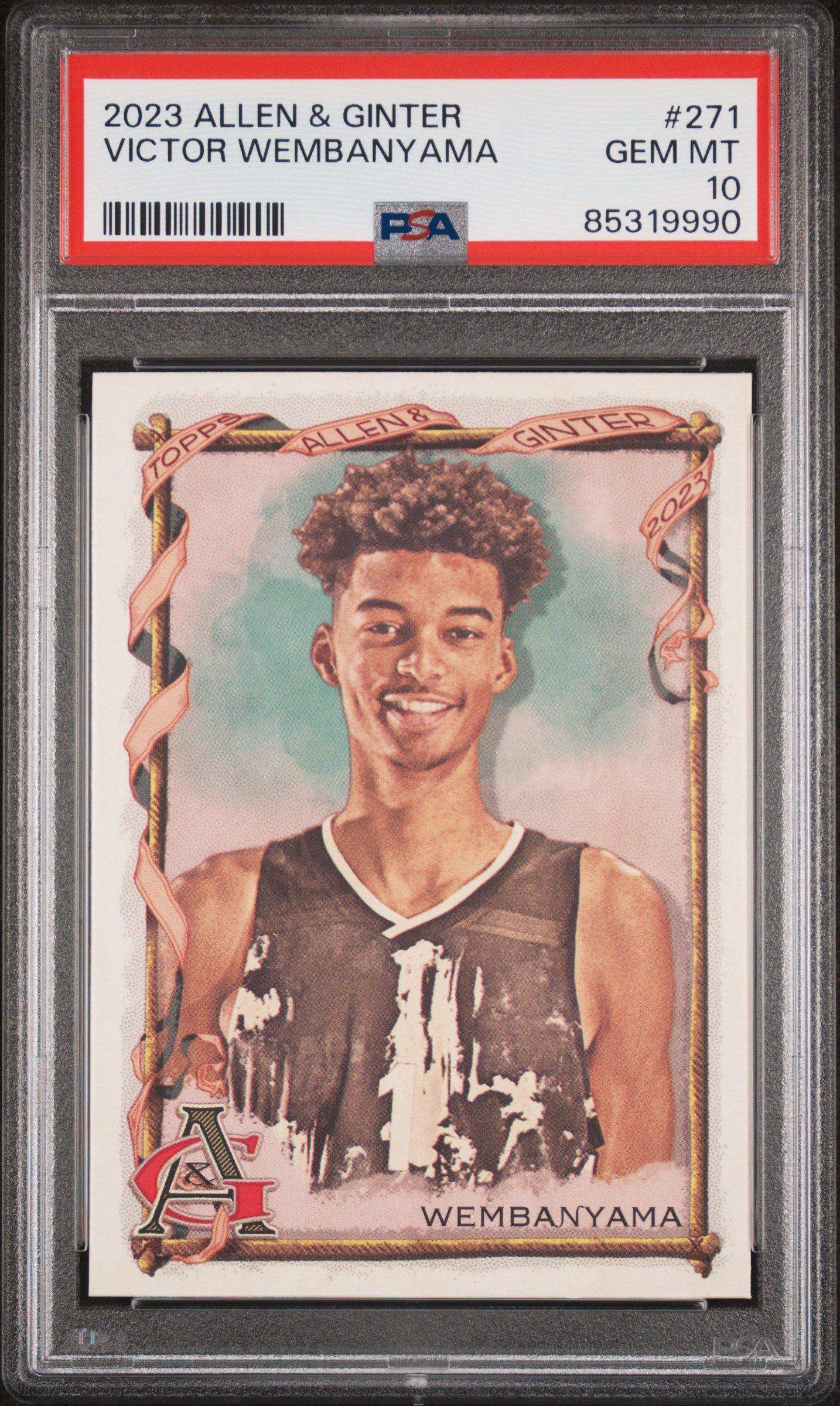 2023 Topps Allen & Ginter 271 Victor Wembanyama PSA 10 Graded Card