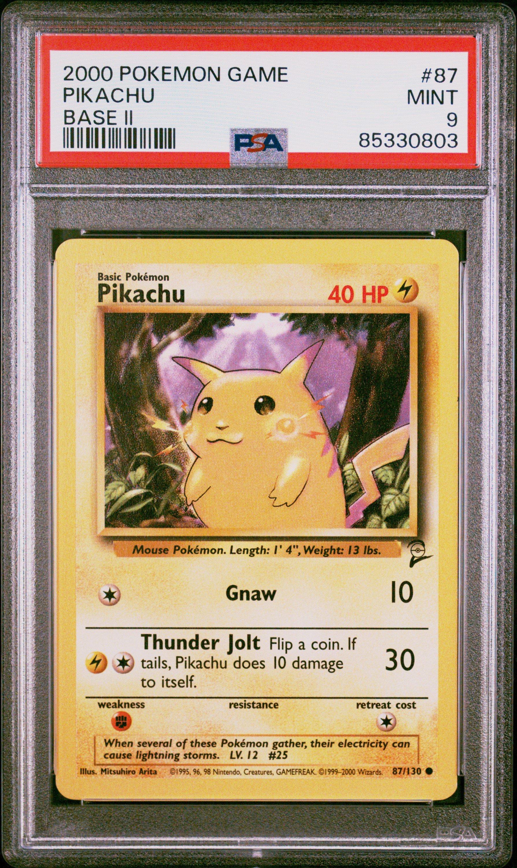 2000 Pokemon Game Base Ii 87 Pikachu PSA