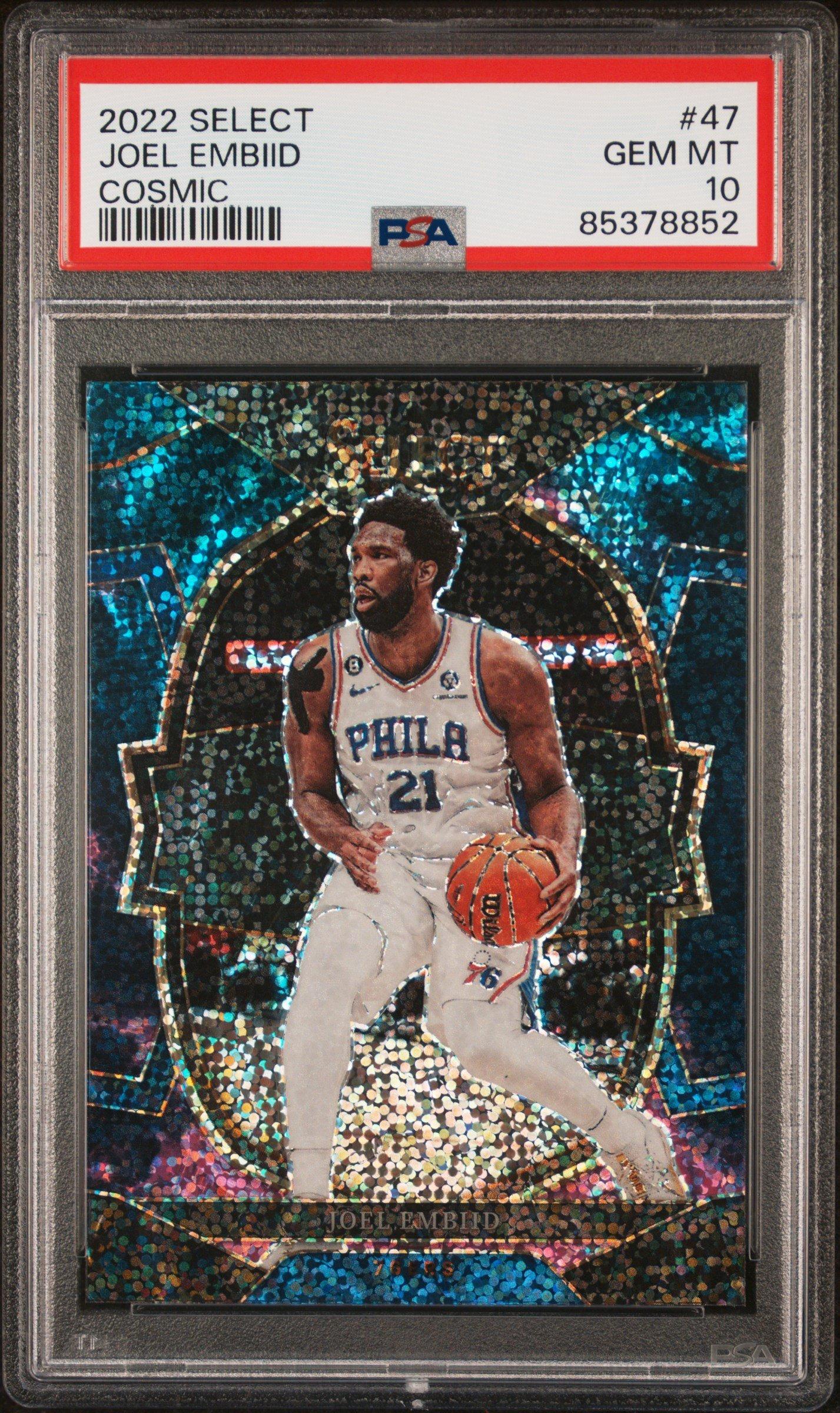 2022 Panini Select 47 Joel Embiid Cosmic PSA 10