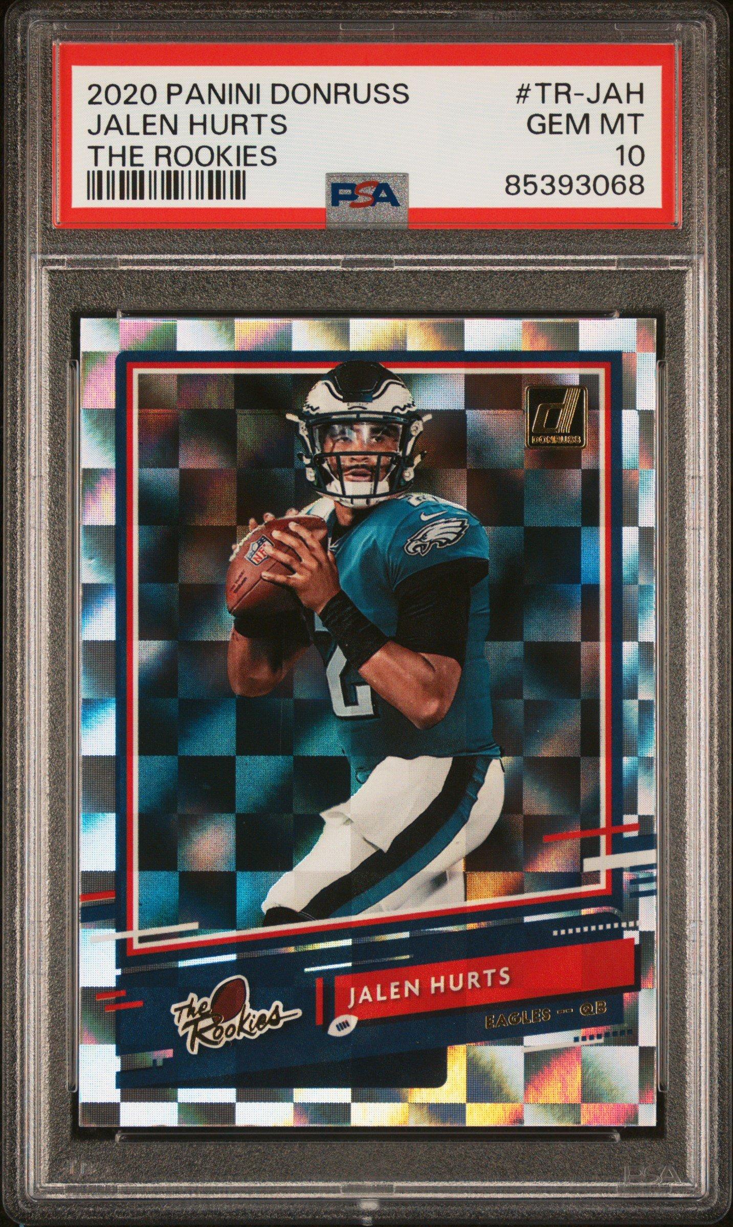2020 Panini Donruss The Rookies Tr-jah Jalen Hurts PSA 10