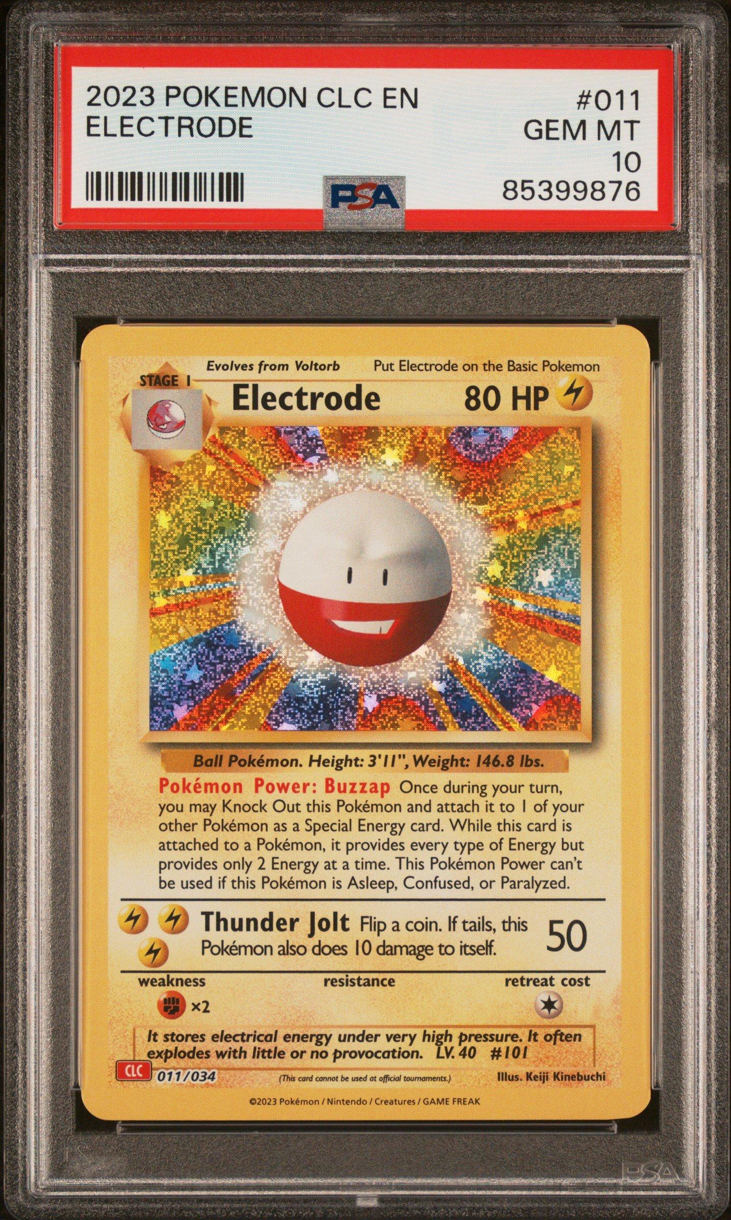 2023 Pokemon Clc-trading Card Game Classic Charizard & Ho-oh Ex Deck 011 Electrode PSA 10