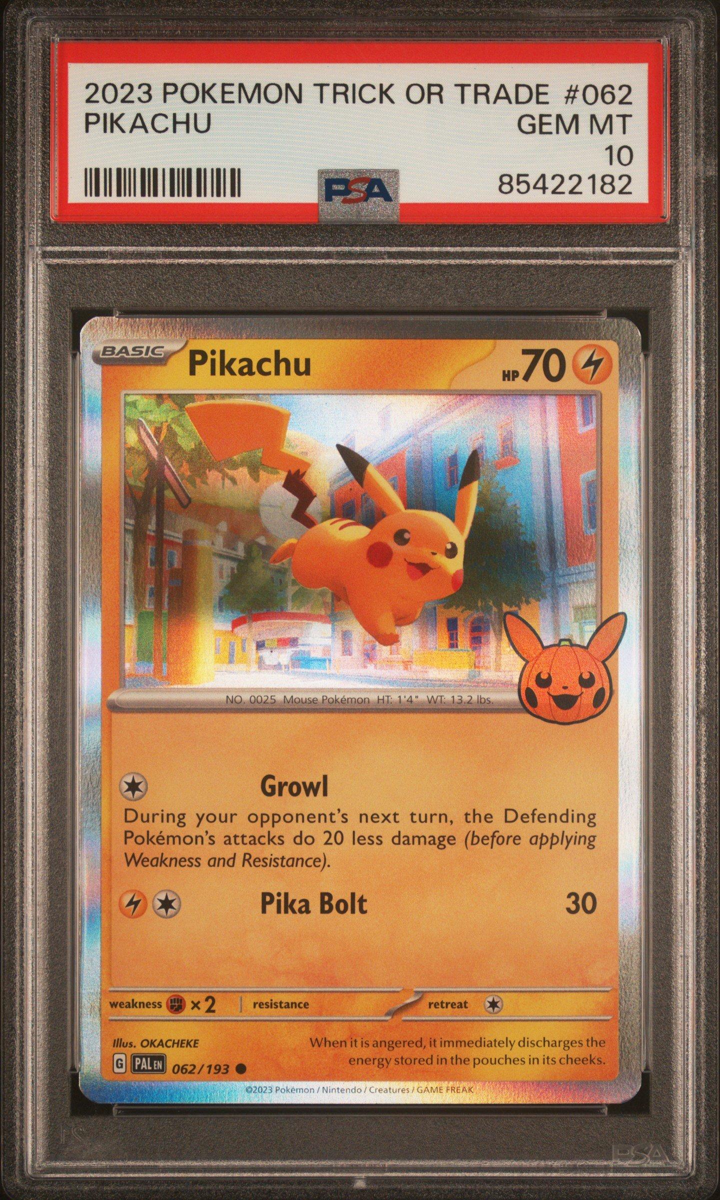 2023 Pokemon Trick Or Trade 062 Pikachu PSA 10 | GameStop
