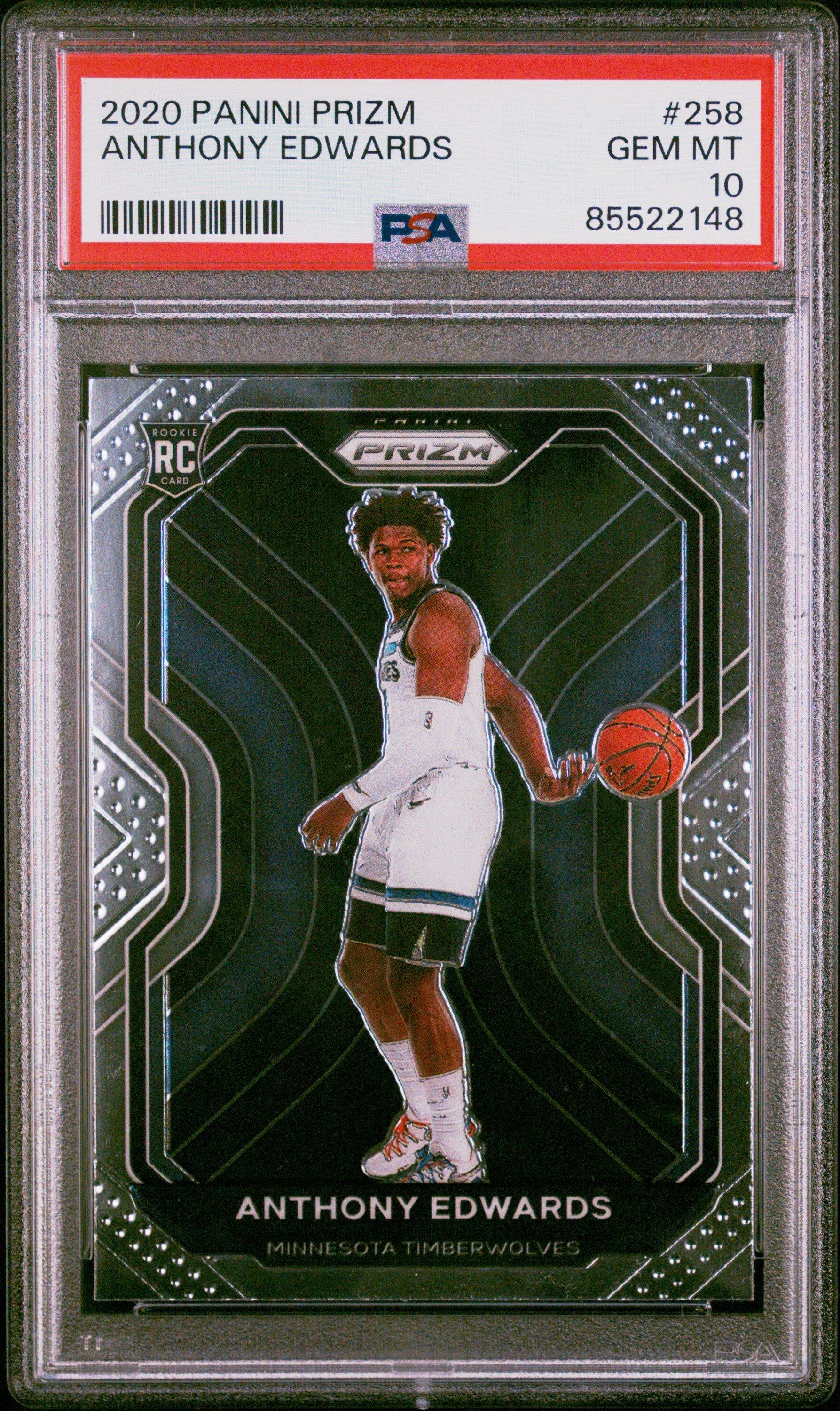 2020 Panini Prizm 258 Anthony Edwards PSA 10 Graded Card | GameStop
