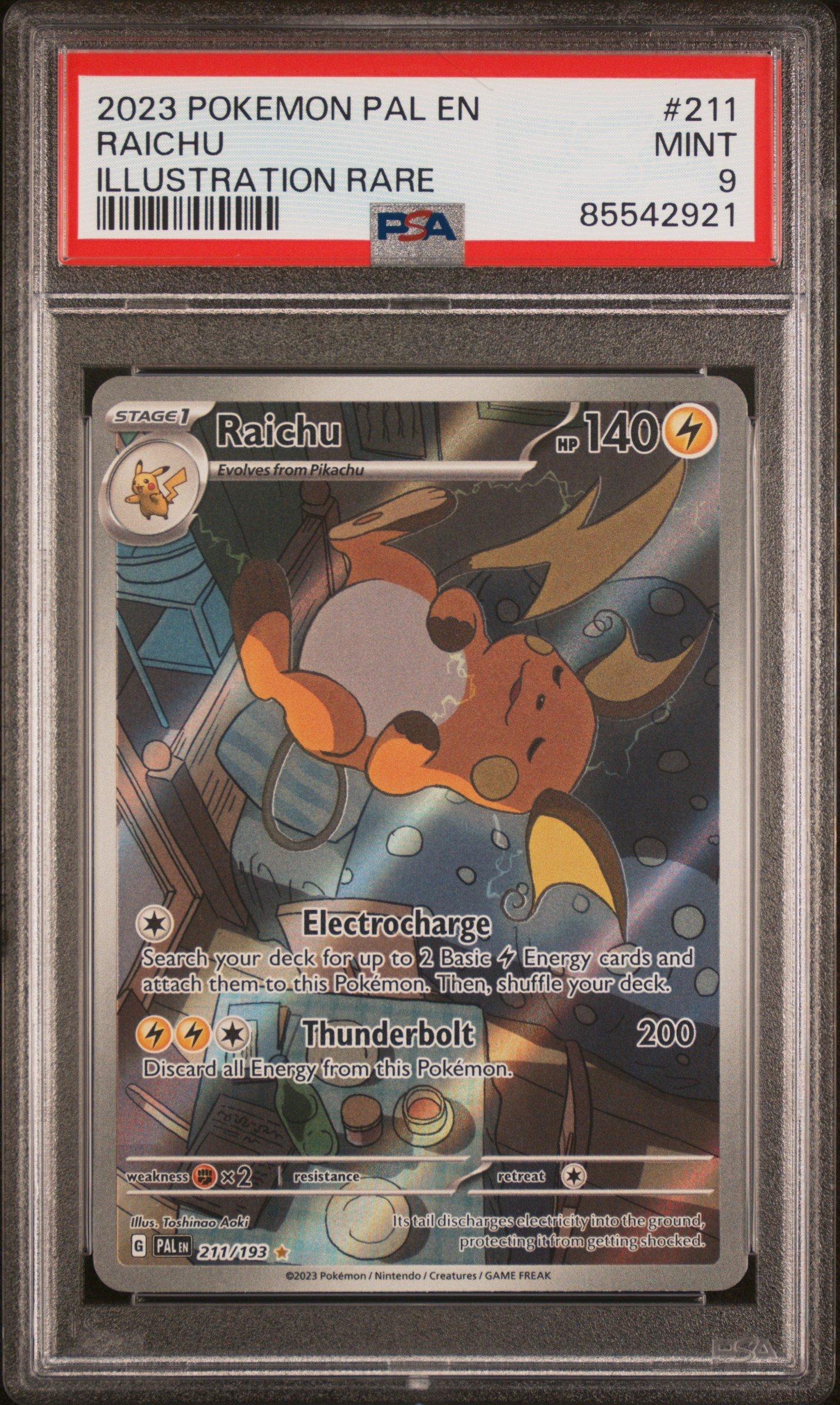 2023 Pokemon Pal En-paldea Evolved 211 Raichu Illustration Rare