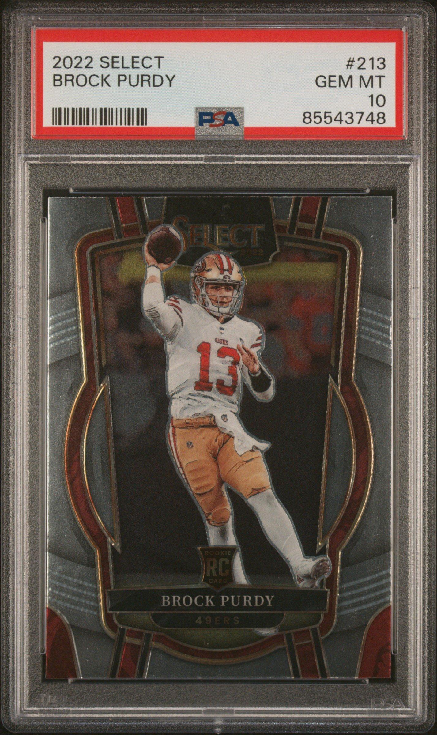 2022 Panini Select 213 Brock Purdy PSA 10