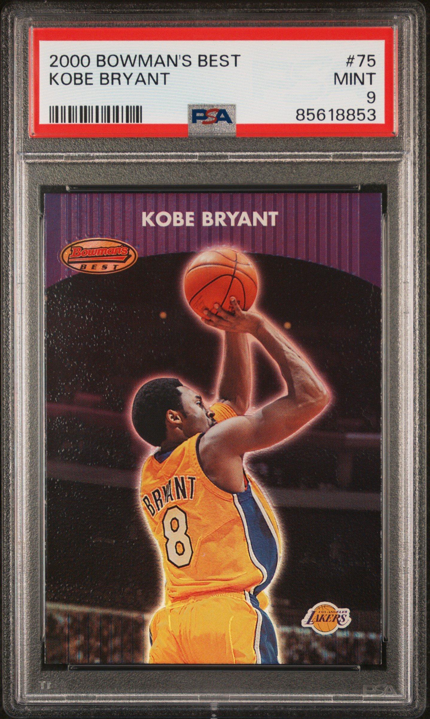2000 Bowman's Best 75 Kobe Bryant PSA 9