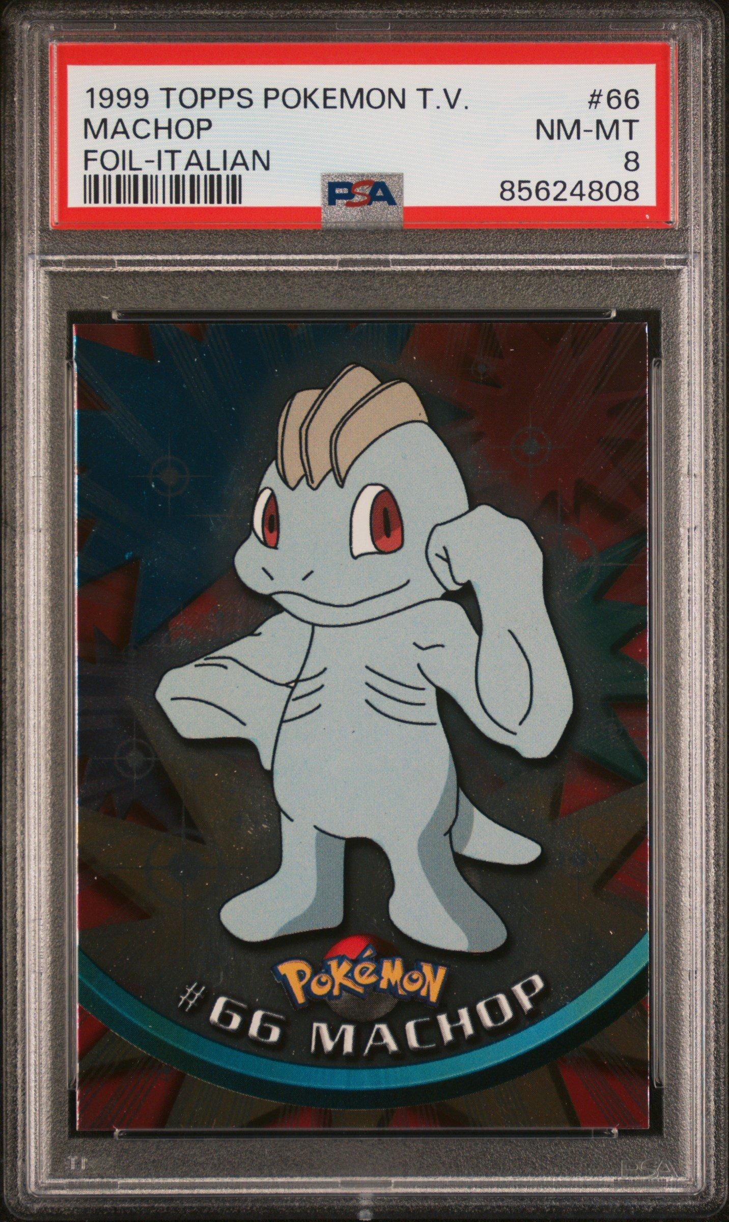 1999 Topps Pokemon Tv 66 Machop Foil-italian PSA 8 Graded Card | GameStop