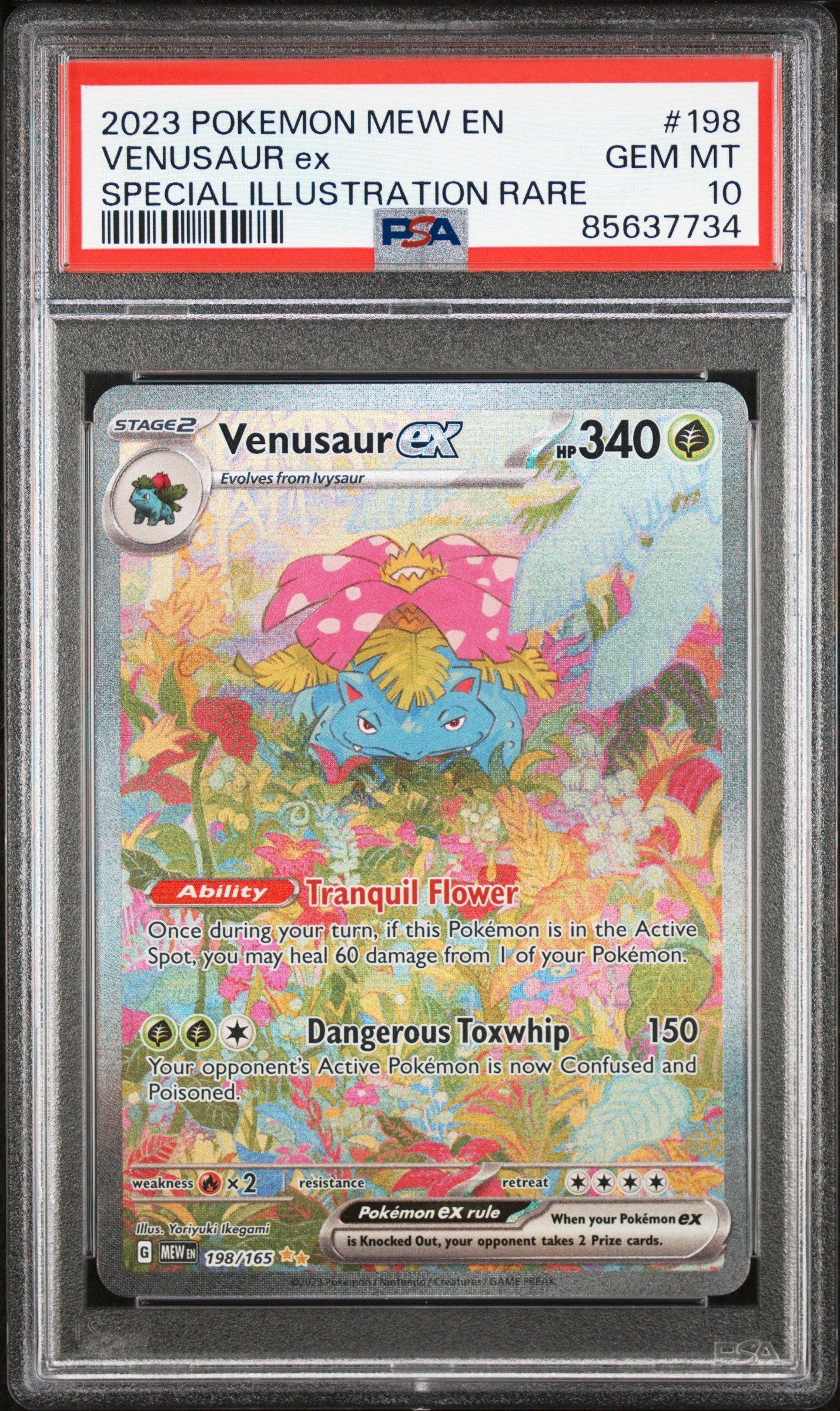 2023 Pokemon Mew En-151 198 Venusaur Ex Special Illustration Rare