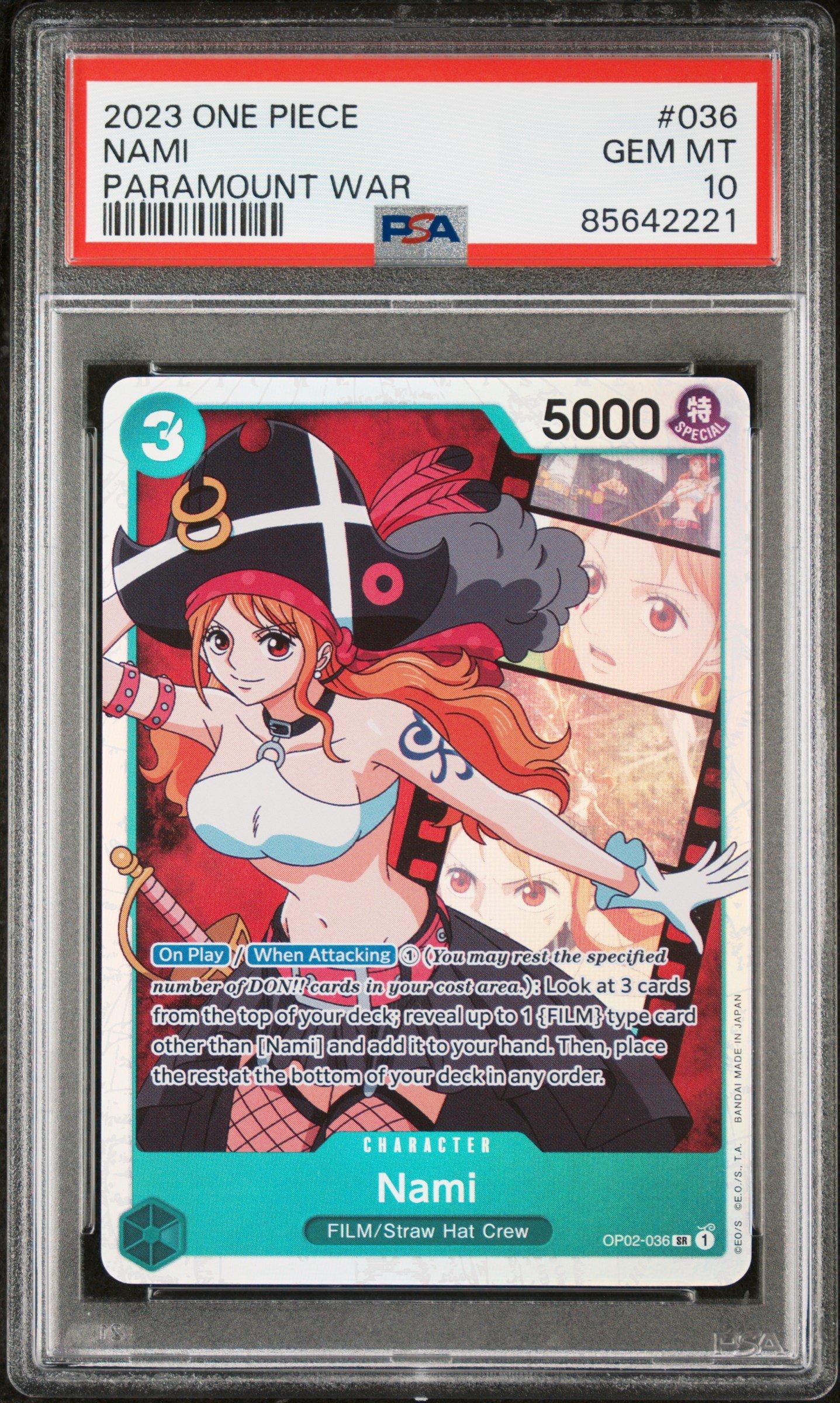 2023 One Piece Paramount War 036 Nami PSA 10
