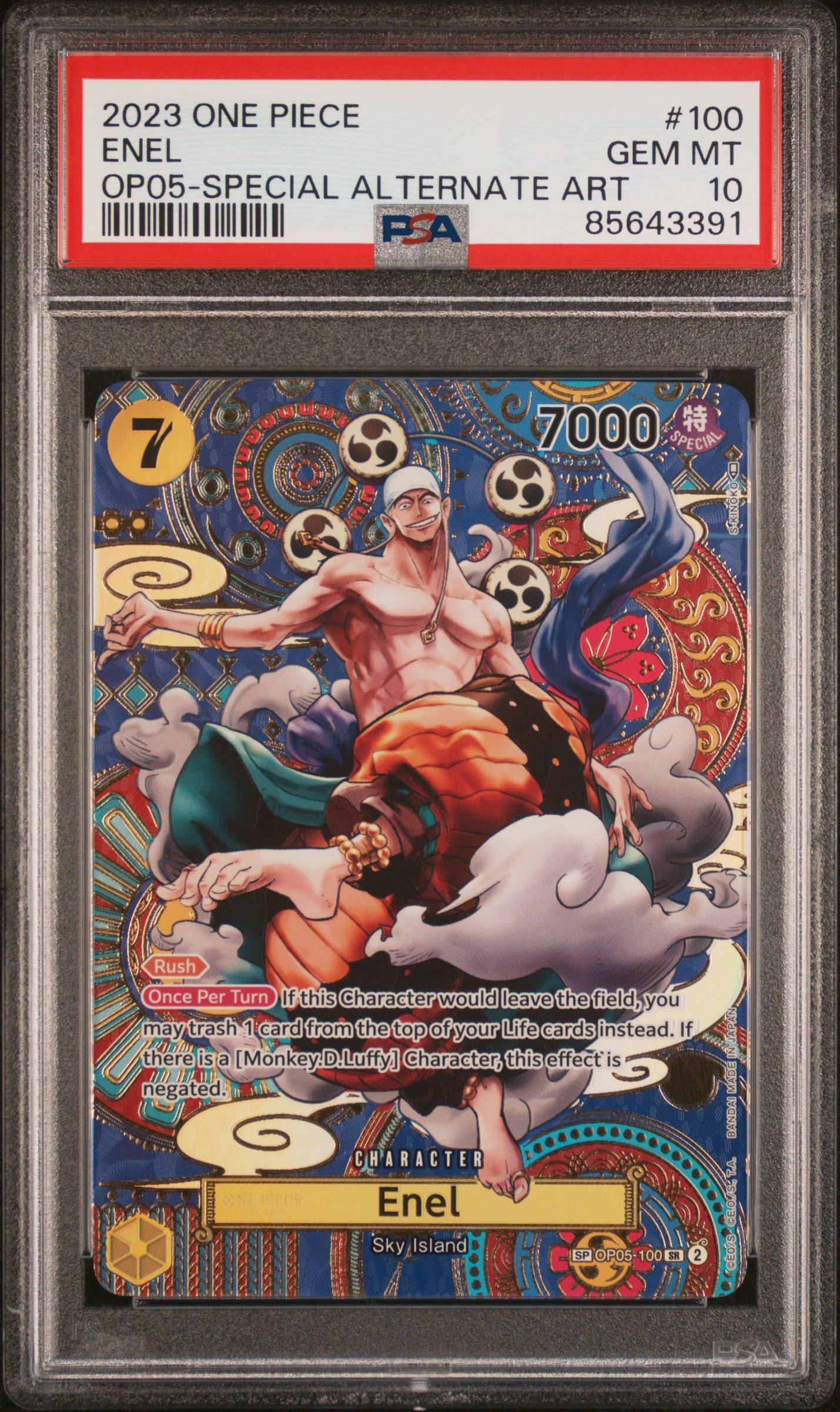 2023 One Piece Awakening Of The New Era 100 Enel Special Alternate Art PSA 10