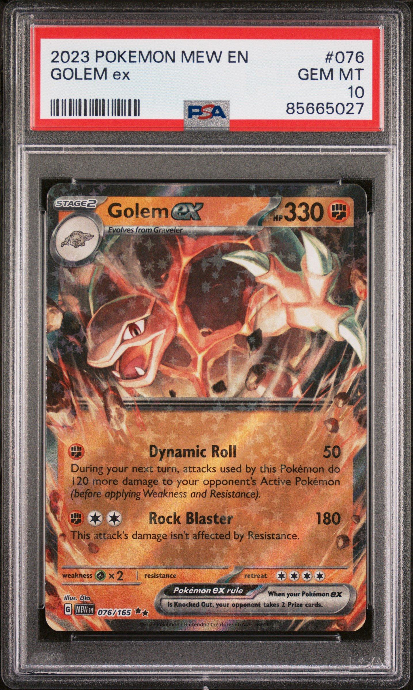2023 Pokemon Mew En-151 076 Golem Ex PSA 10 Graded Card | GameStop