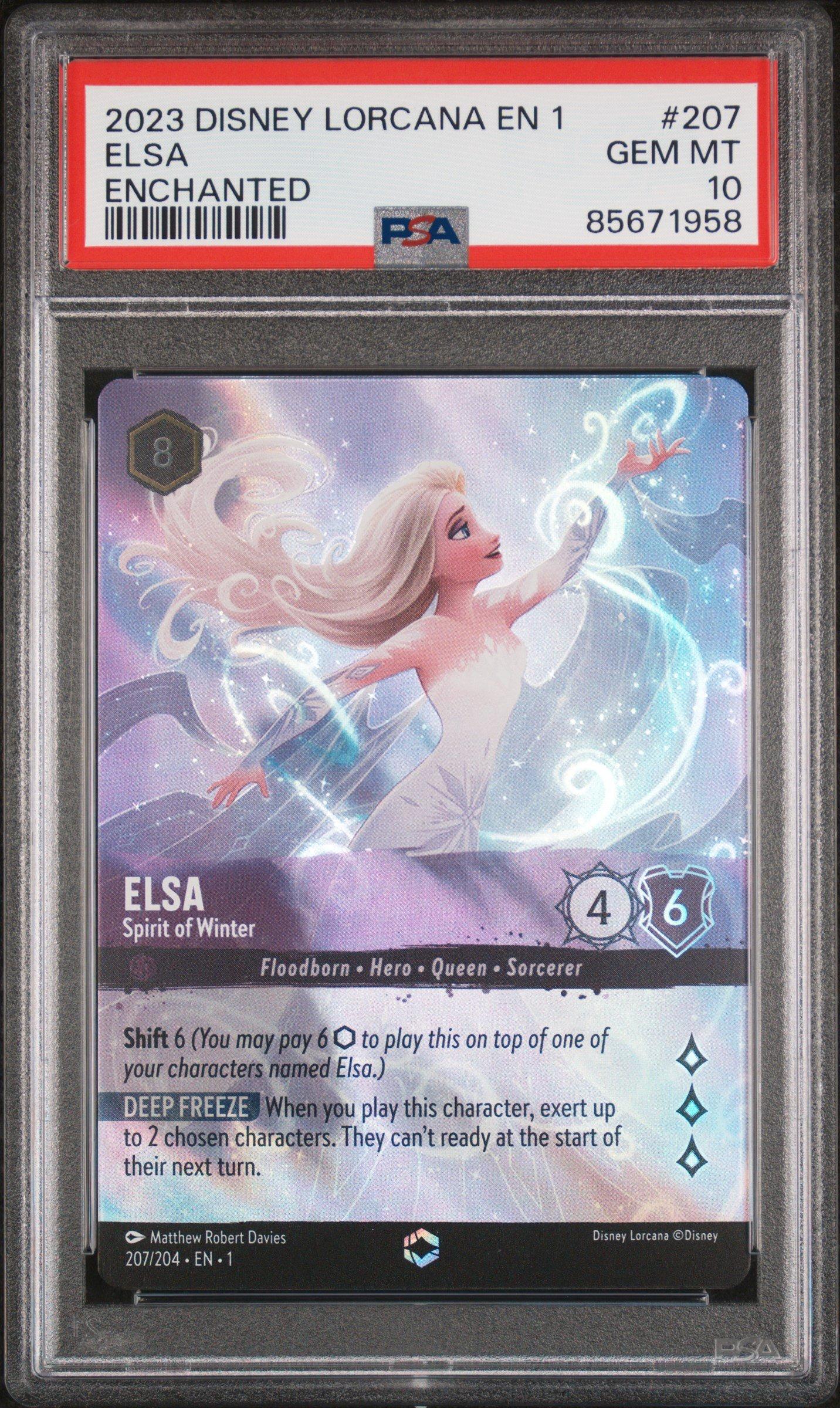 2023 Disney Lorcana En 1-the First Chapter 207 Elsa - Spirit Of