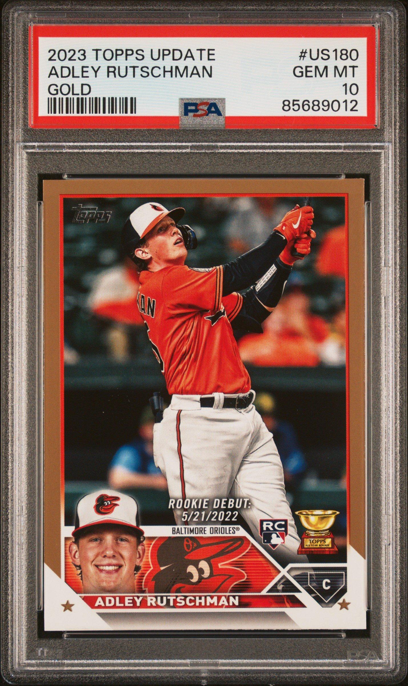 2023 Topps Update Us180 Adley Rutschman Gold PSA 10 Graded Card 