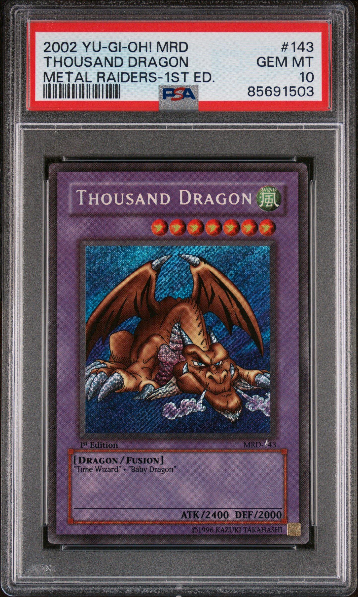 2002 Yu-gi-oh! Mrd-metal Raiders 143 Thousand Dragon PSA 10 | GameStop