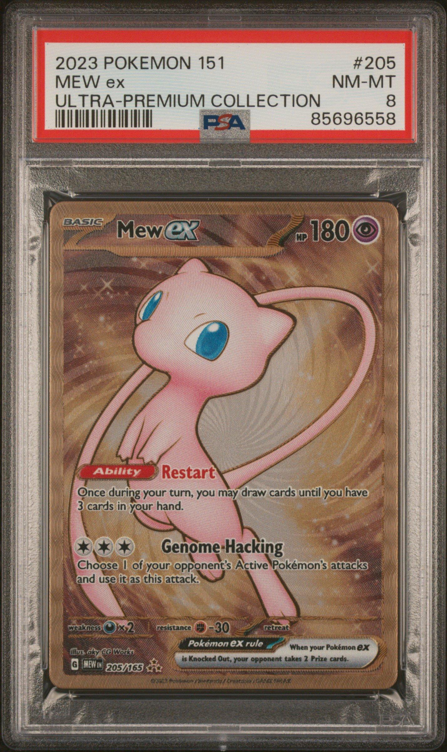 2023 Pokemon 151 Ultra-premium Collection 205 Mew Ex PSA 8 Graded