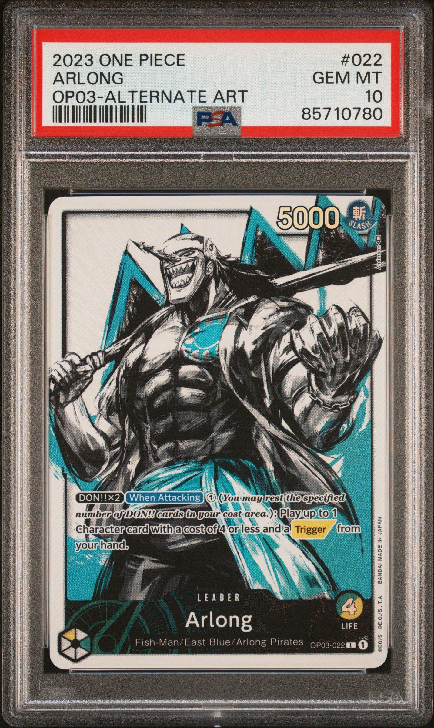 2023 One Piece Pillars Of Strength 022 Arlong Alternate Art PSA 10
