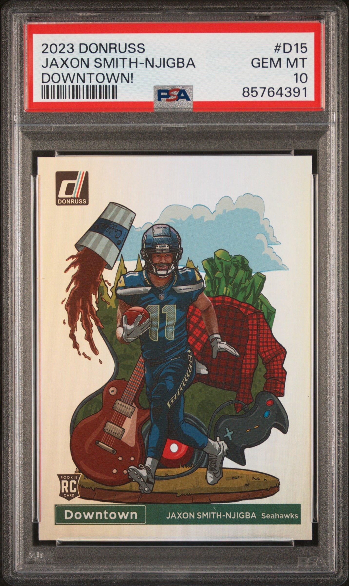 2023 Panini Donruss Downtown! D15 Jaxon Smith-njigba PSA 10 Graded