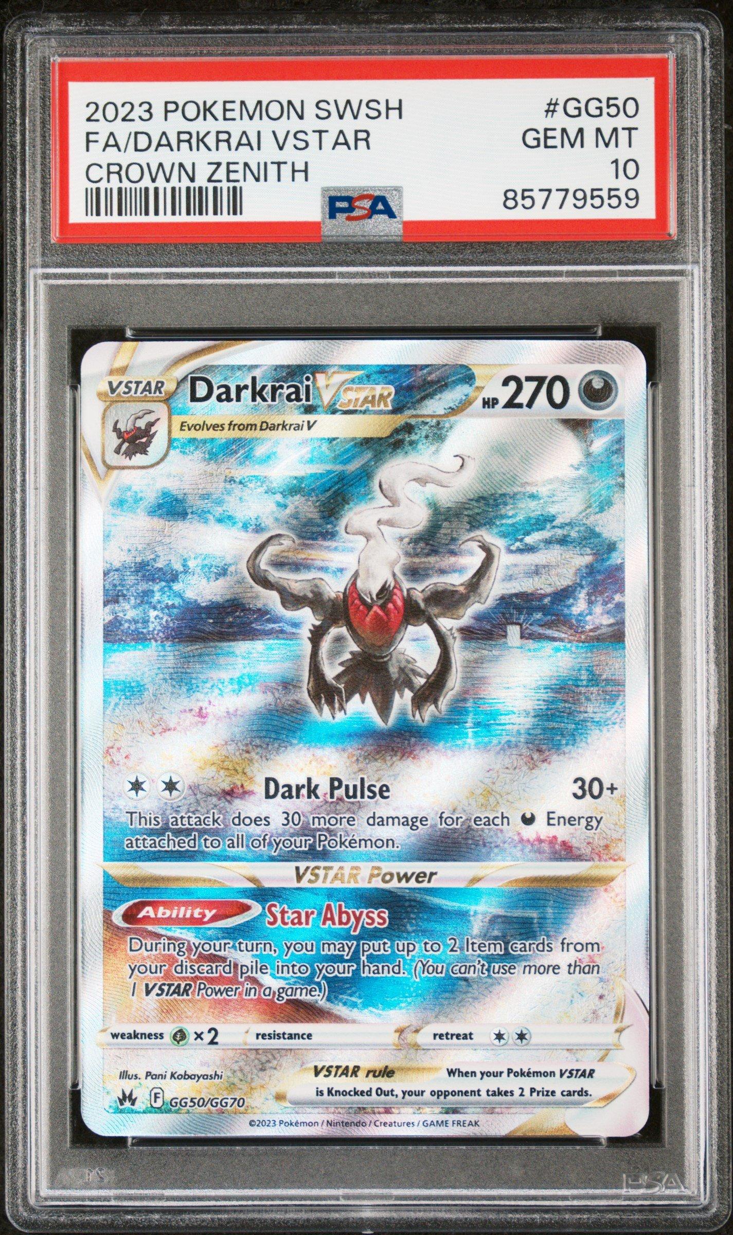 2023 Pokemon Sword And Shield Crown Zenith Gg50 Full Art/darkrai