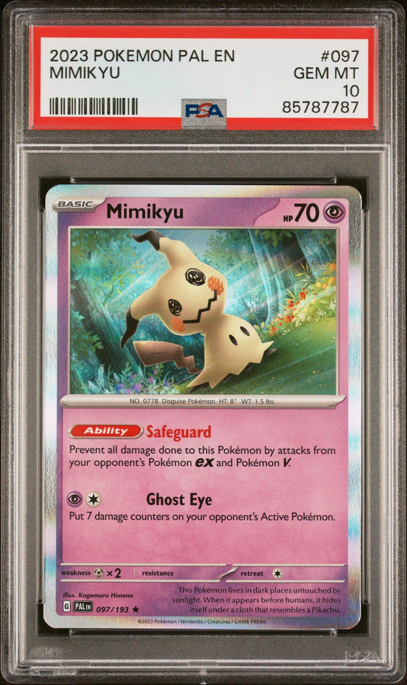 2023 Pokemon Pal En-paldea Evolved 097 Mimikyu PSA 10