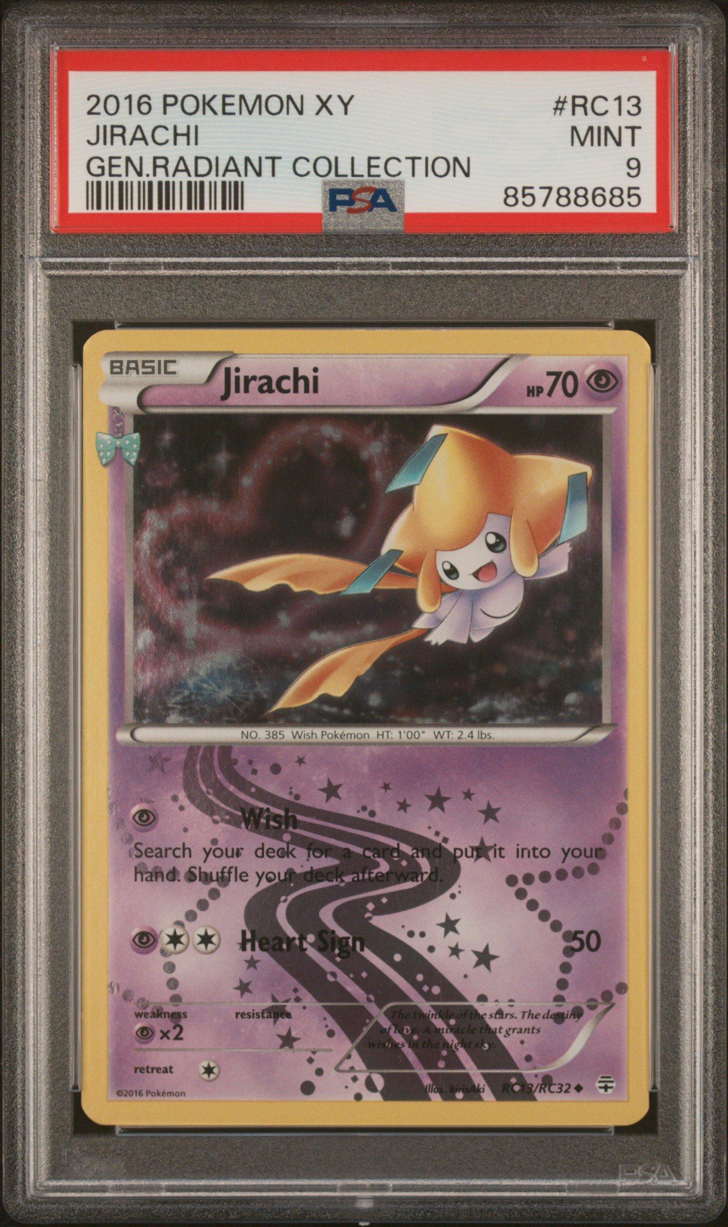 2016 Pokemon Xy Generations Radiant Collection Rc13 Jirachi PSA 9