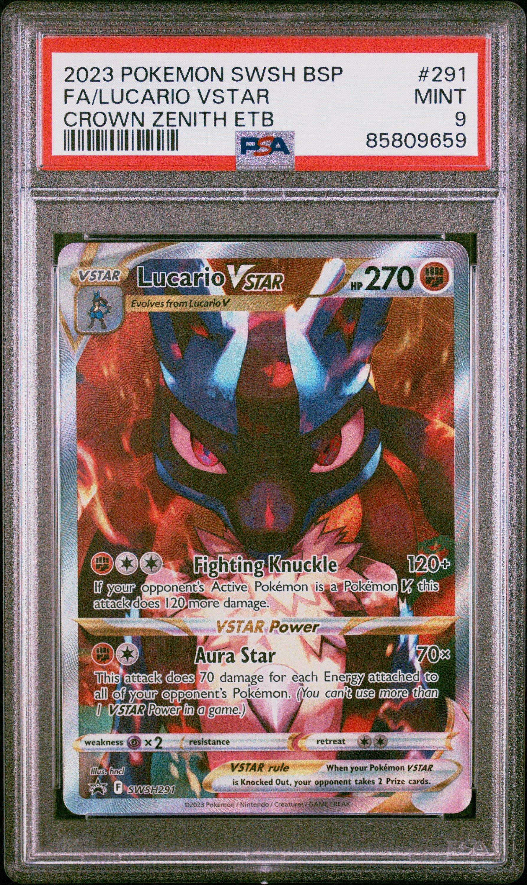 2023 Pokemon Swsh Black Star Promo 291 Full Art/lucario