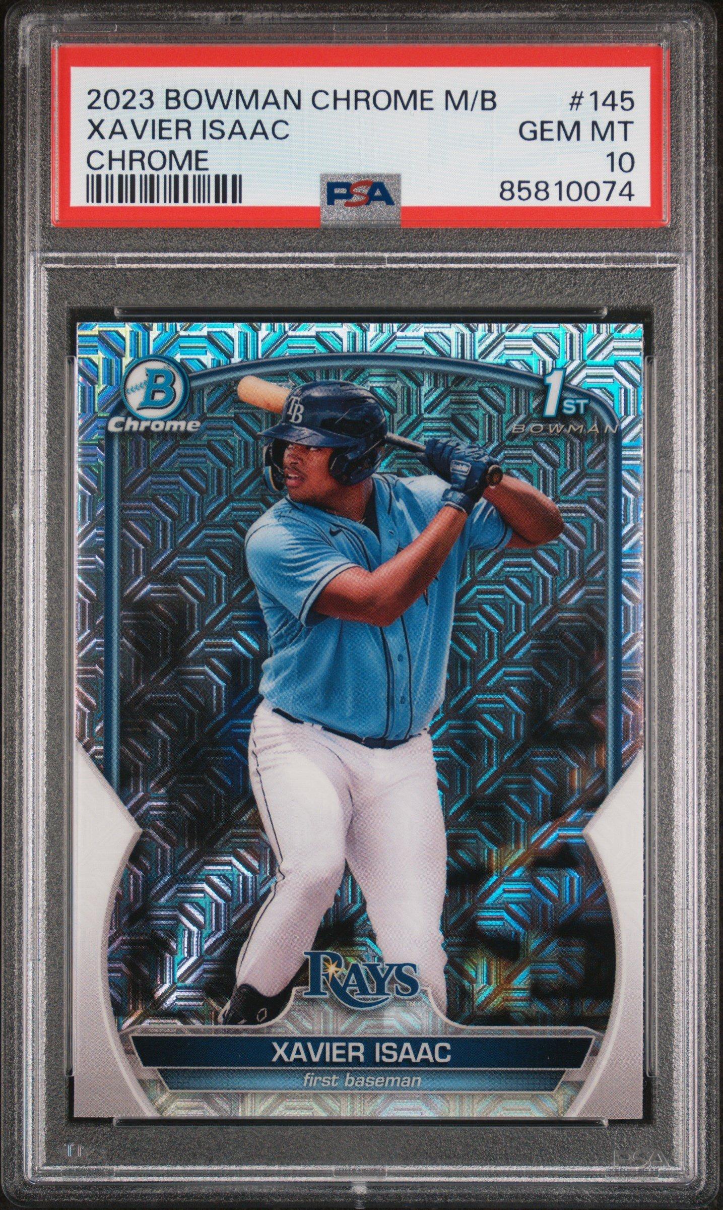2023 Bowman Mega Box Chrome 145 Xavier Isaac PSA 10 Graded Card